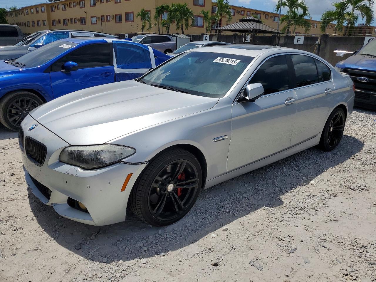 2012 Bmw 535 I Серебряный vin: WBAFR7C59CC811618