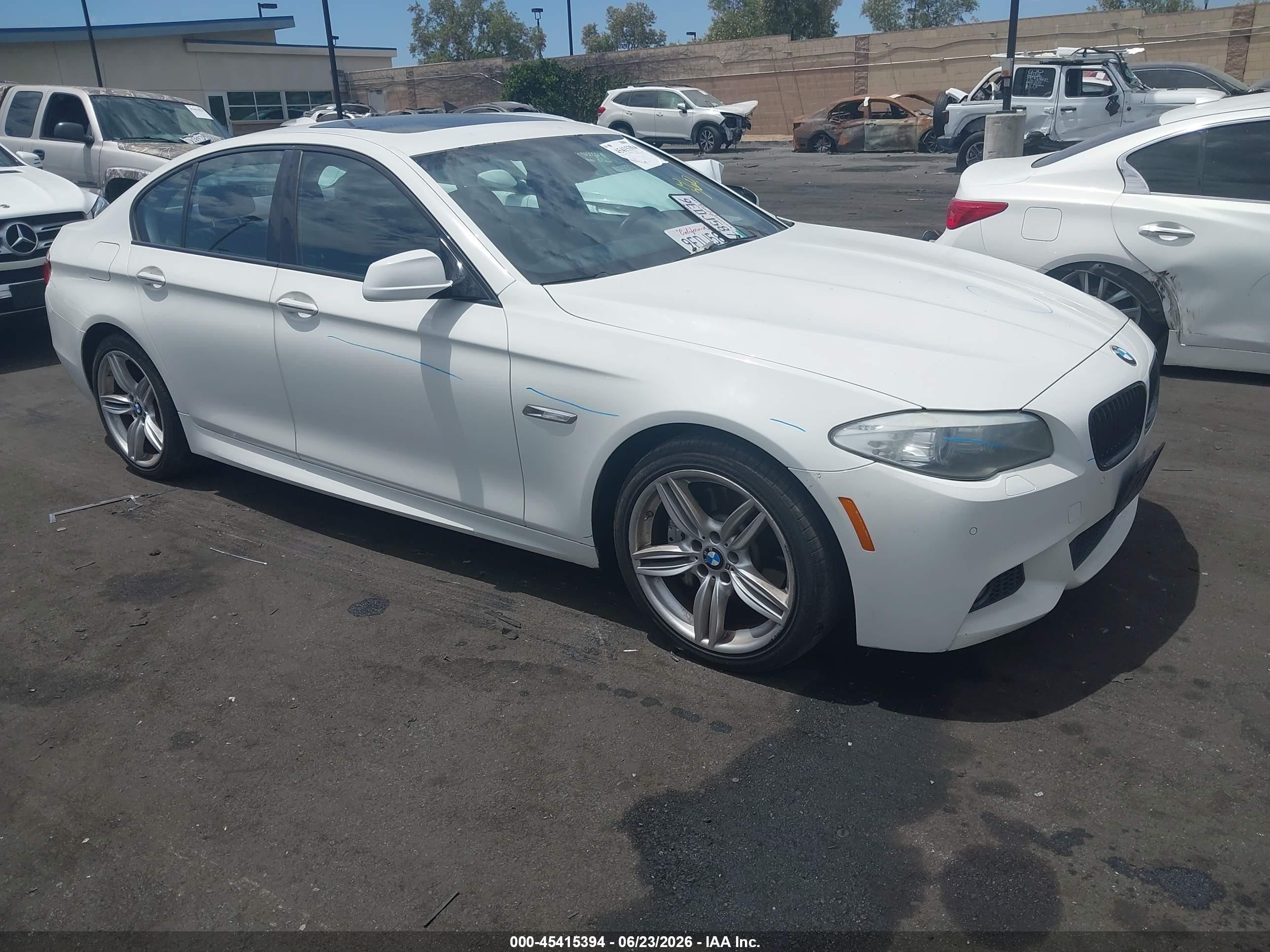 2012 Bmw 535i   White vin: WBAFR7C59CC814745