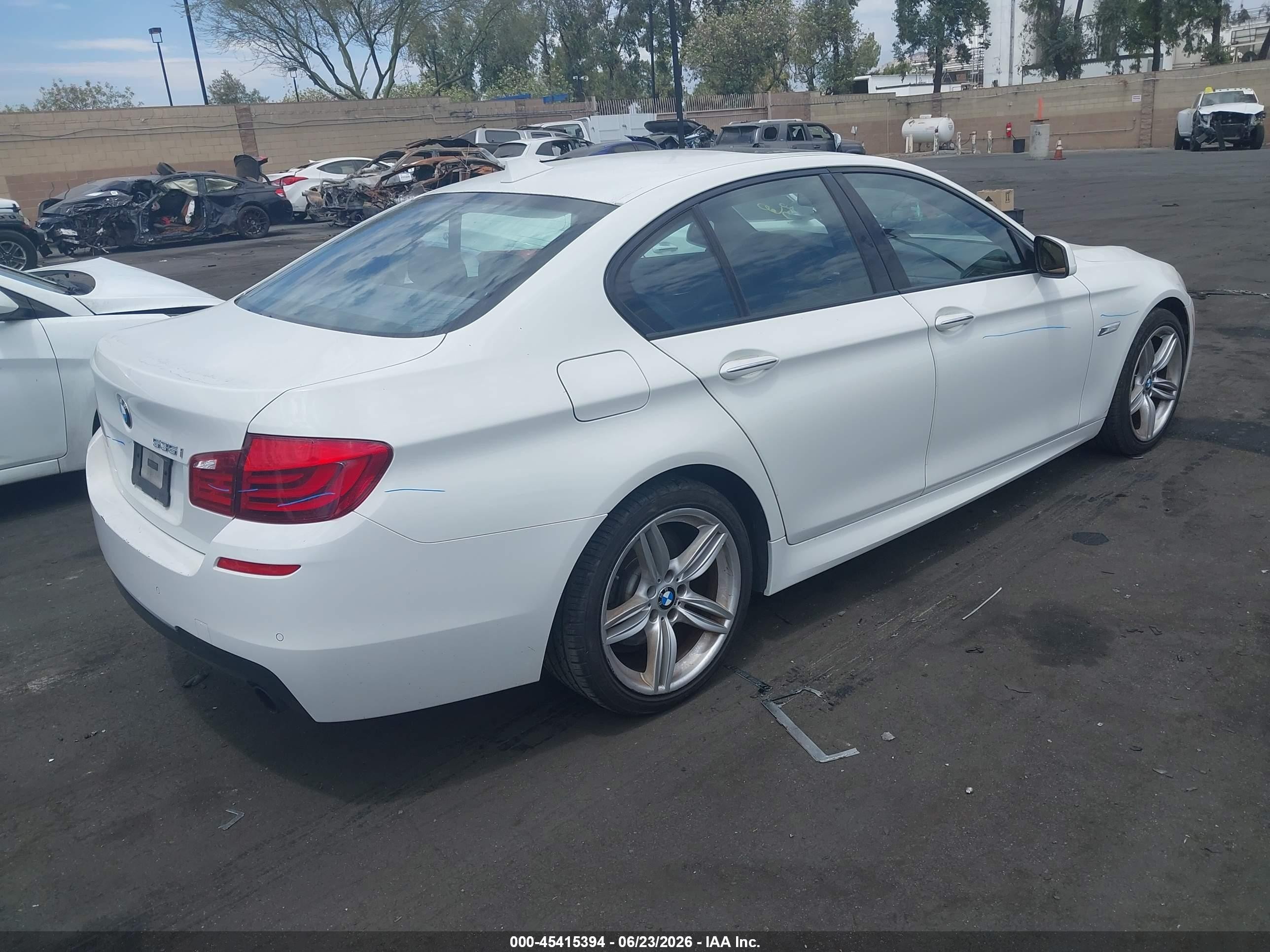 2012 Bmw 535i   White vin: WBAFR7C59CC814745