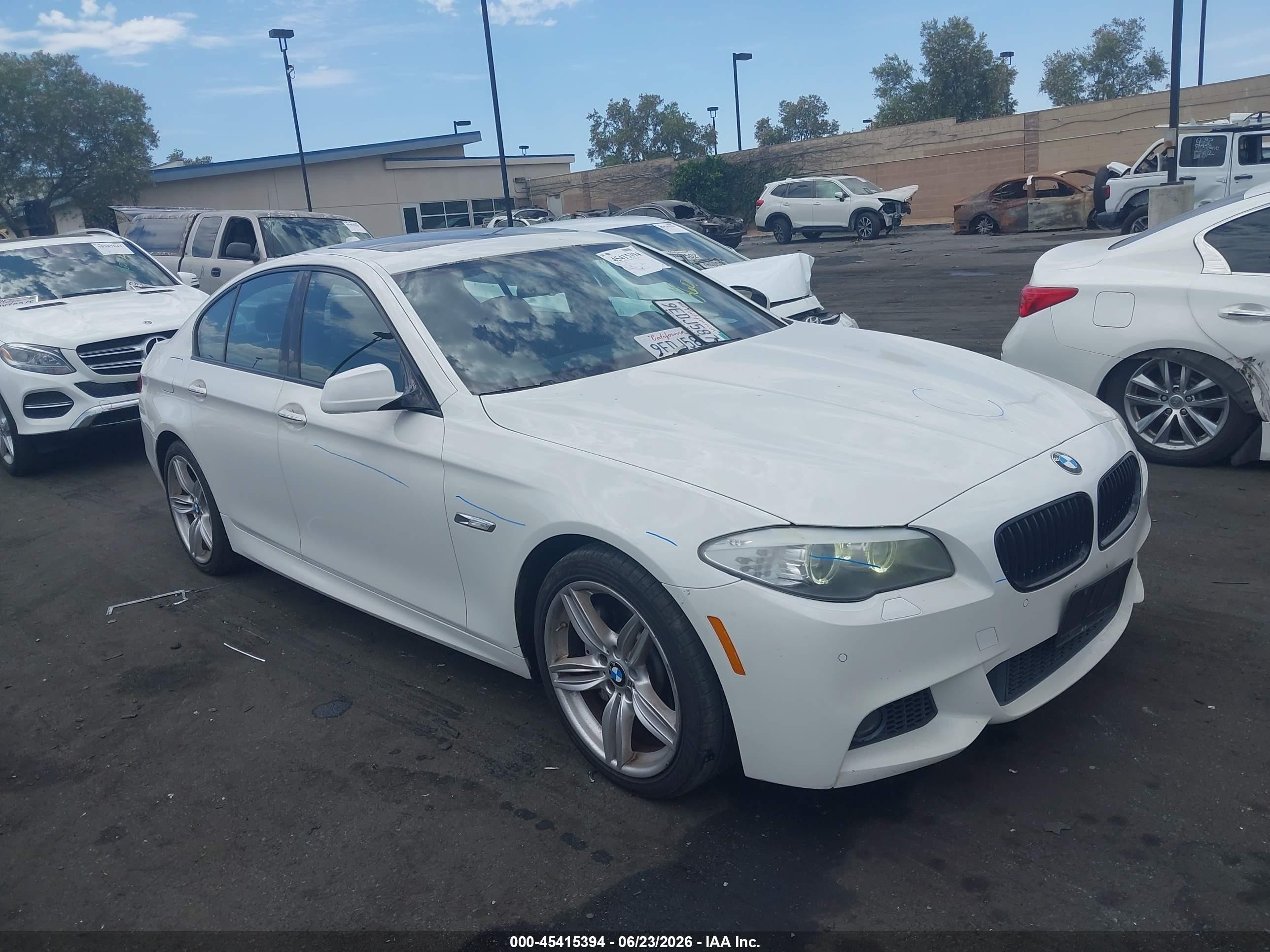 2012 Bmw 535i   White vin: WBAFR7C59CC814745