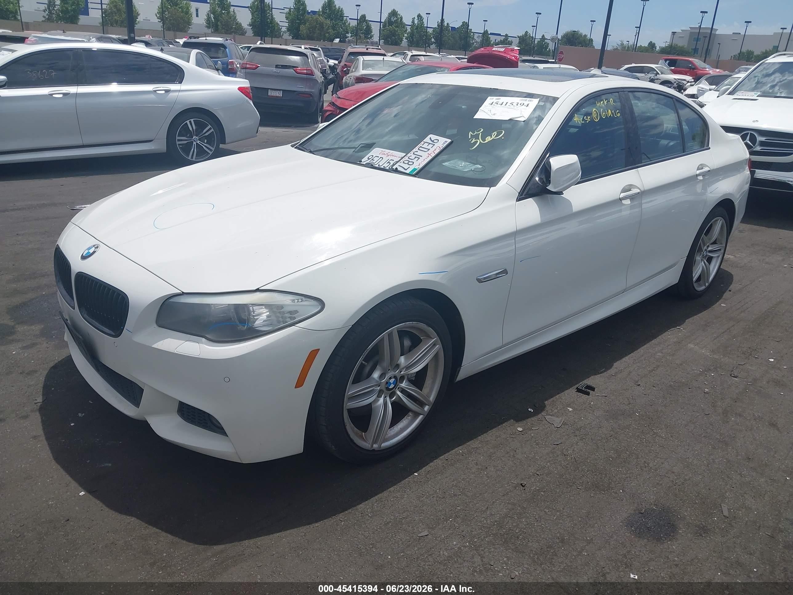 2012 Bmw 535i   White vin: WBAFR7C59CC814745