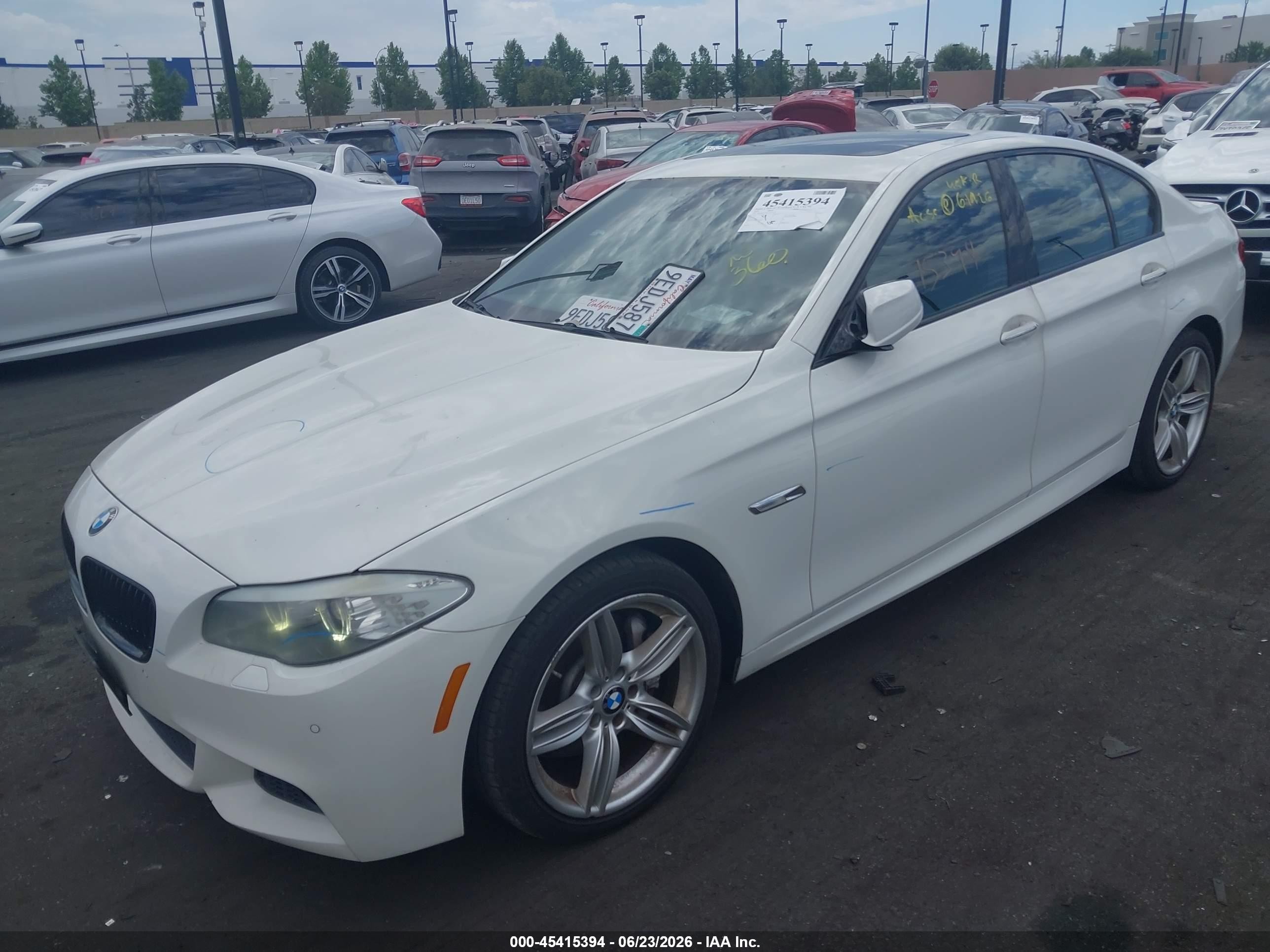 2012 Bmw 535i   White vin: WBAFR7C59CC814745