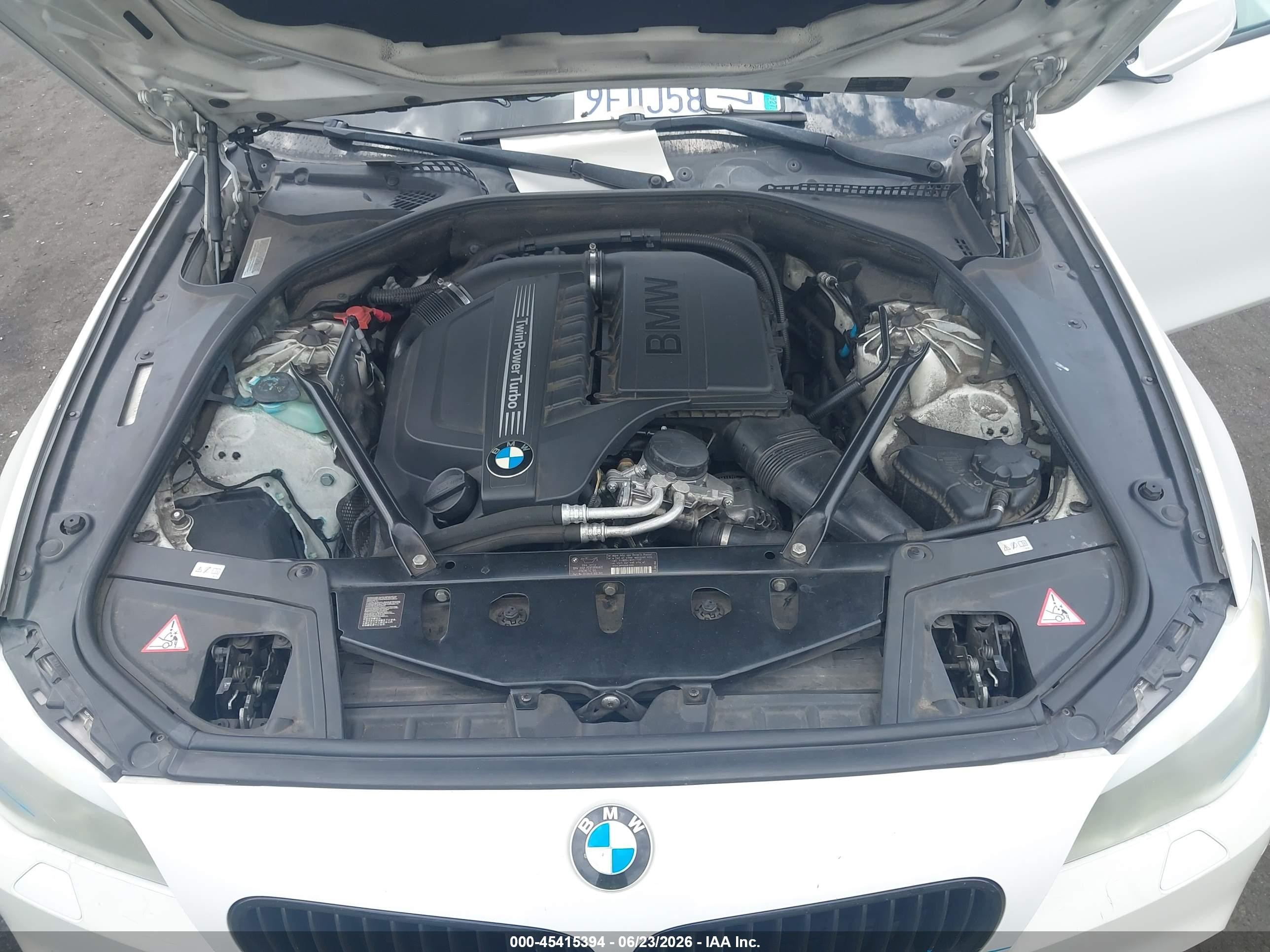 2012 Bmw 535i   White vin: WBAFR7C59CC814745