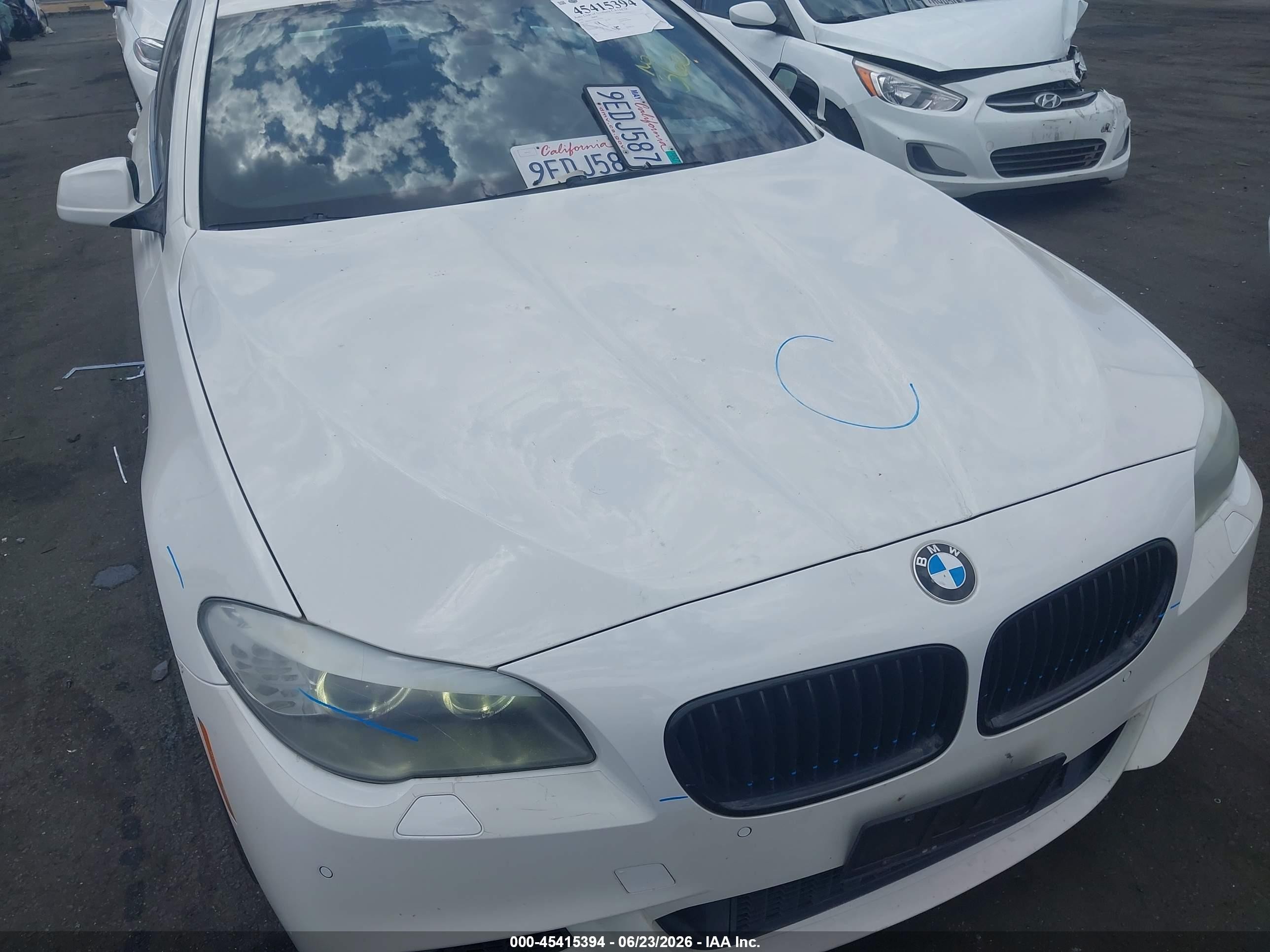 2012 Bmw 535i   White vin: WBAFR7C59CC814745