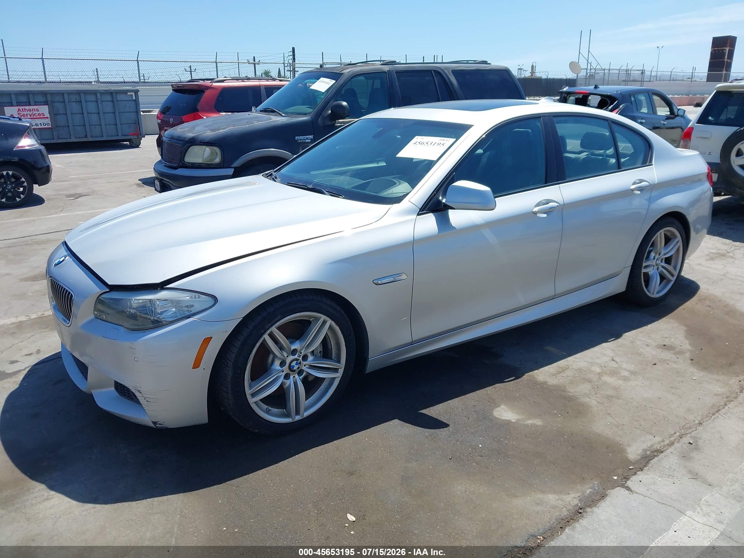 2013 Bmw 535i   Silver vin: WBAFR7C59DC817288