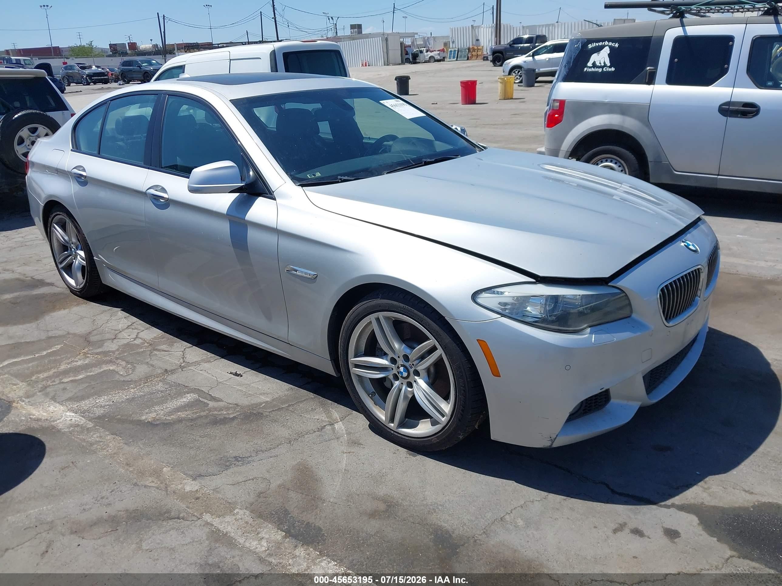 2013 Bmw 535i   Silver vin: WBAFR7C59DC817288