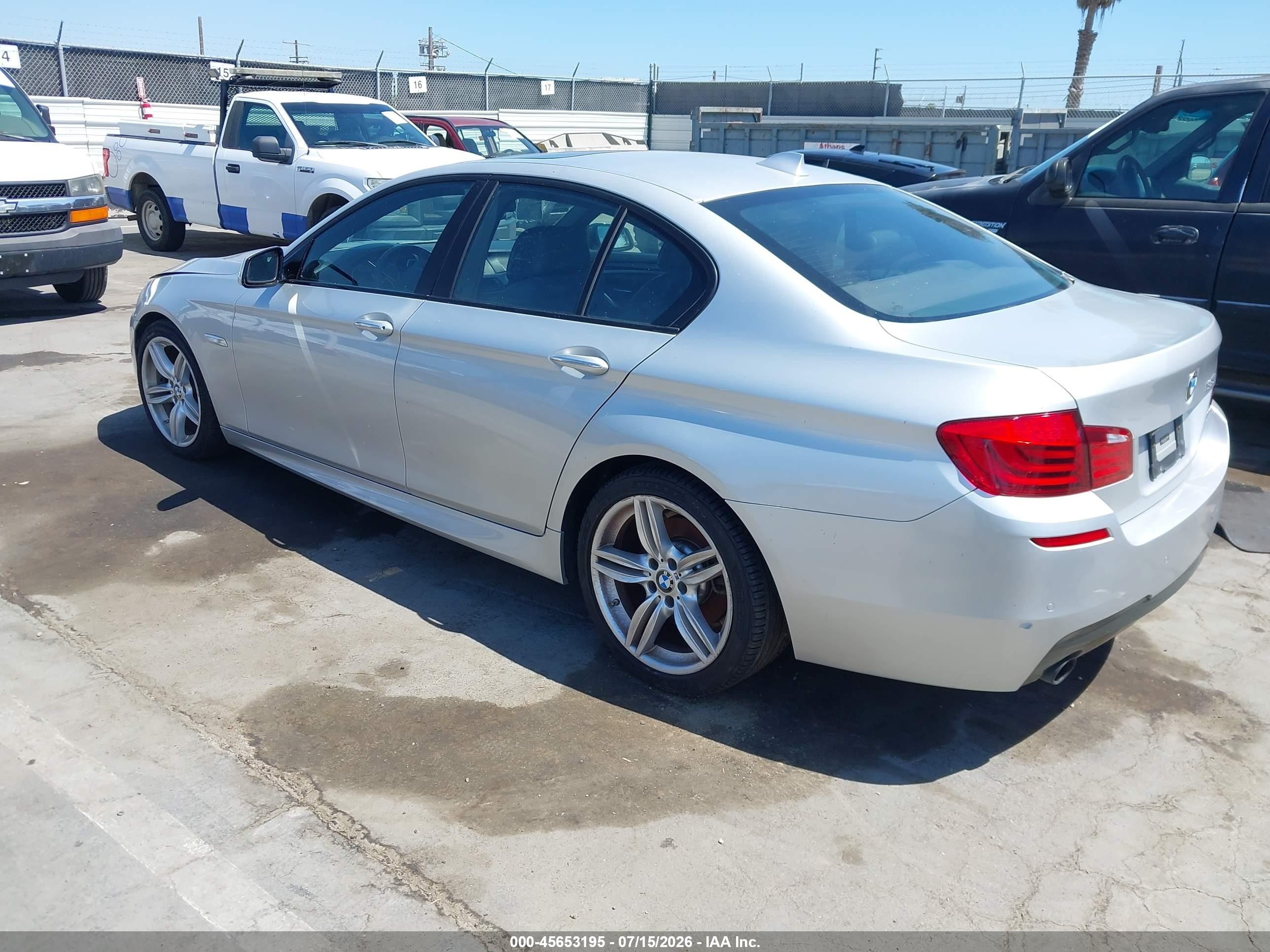 2013 Bmw 535i   Silver vin: WBAFR7C59DC817288