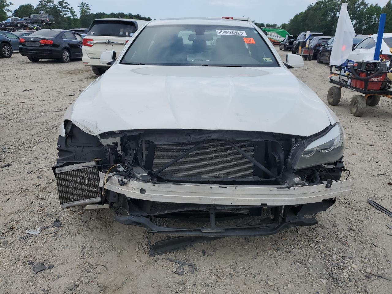 2013 Bmw 535 I Белый vin: WBAFR7C59DC817324 Damage: Front Bumper/Cover, Missing, Replacement Required