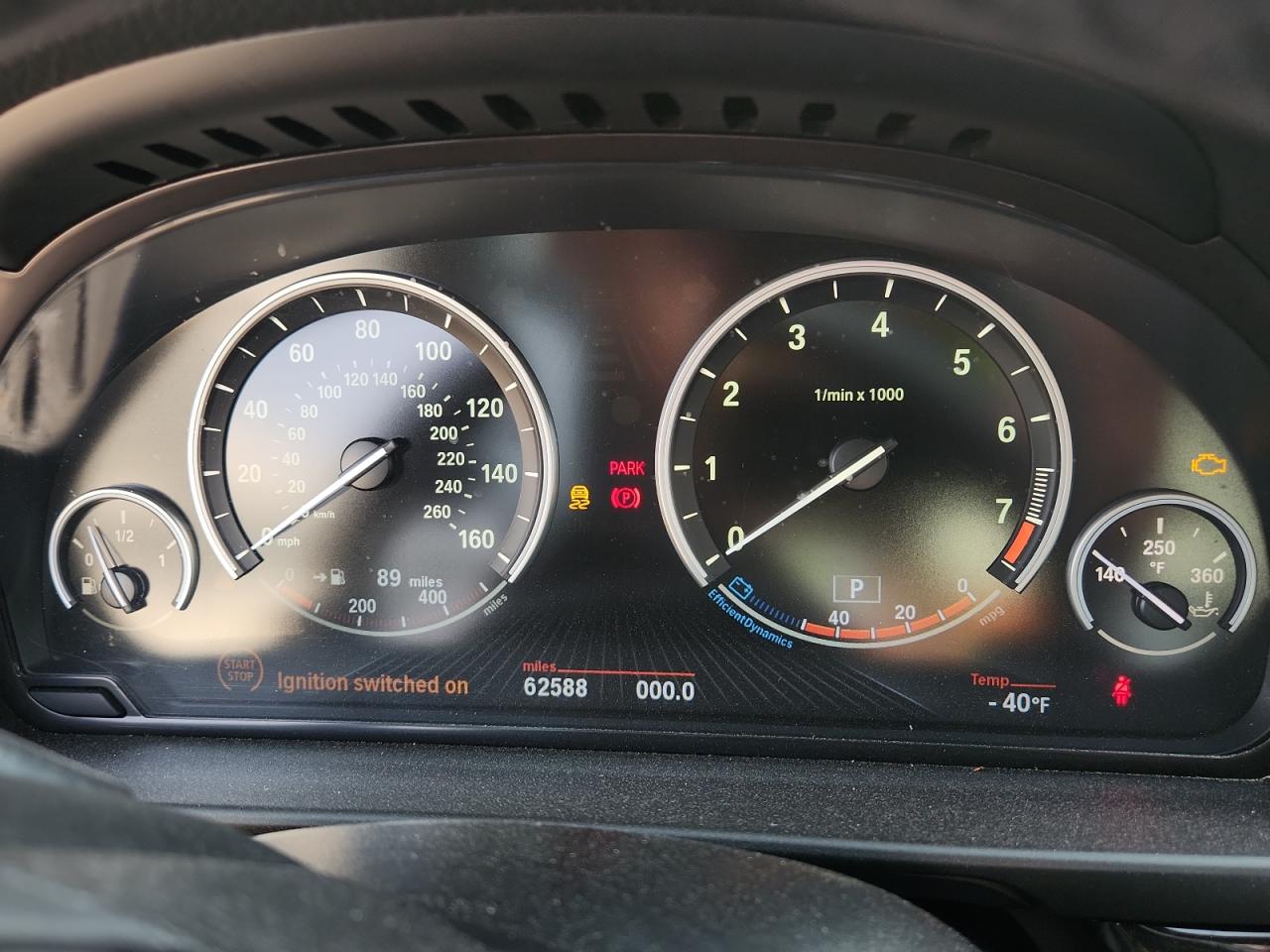2013 Bmw 535 I Белый vin: WBAFR7C59DC817324 Damage: Warning Light - Engine, On, Unacceptable
