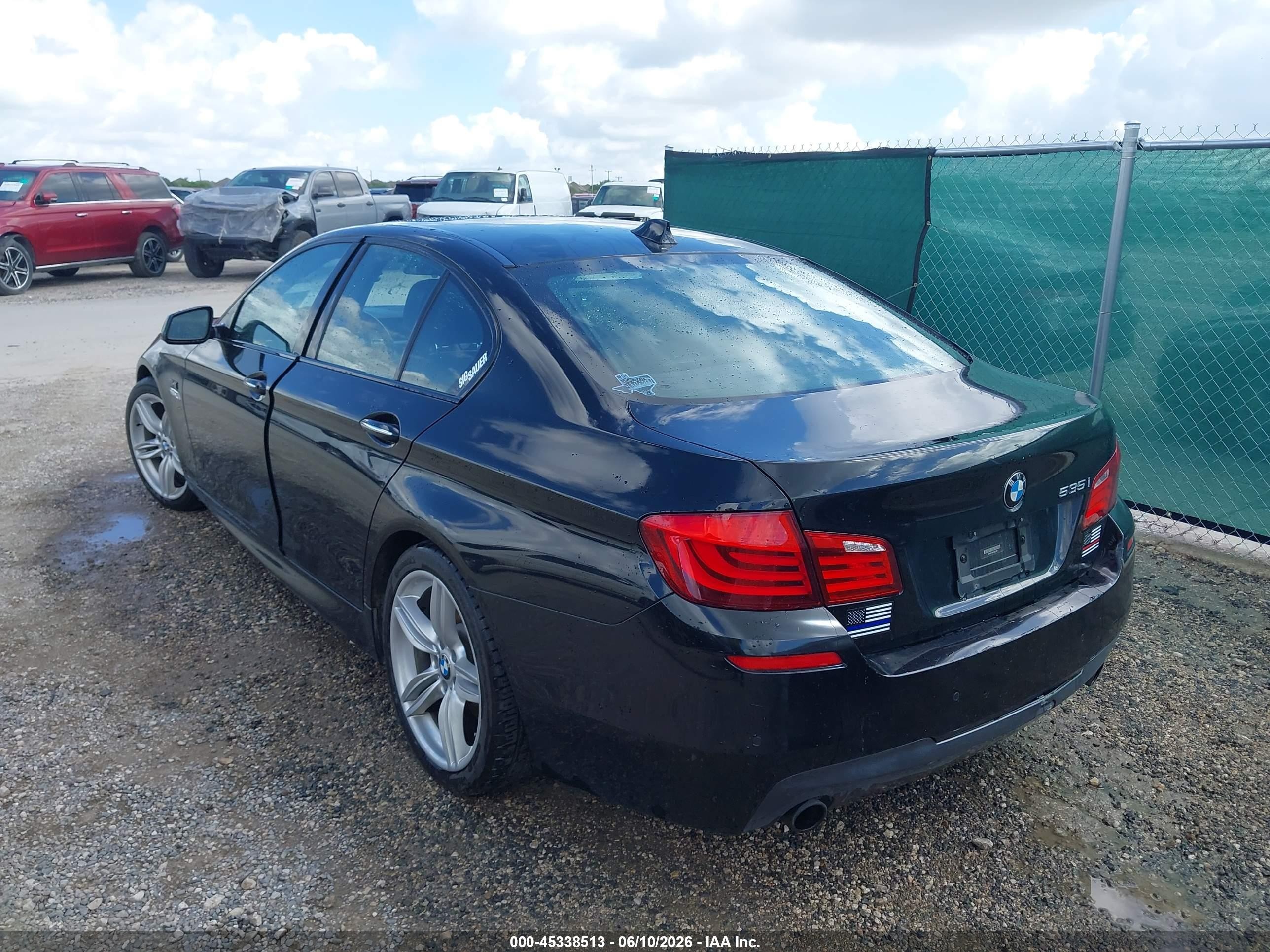 2013 Bmw 535i   Black vin: WBAFR7C59DC822457