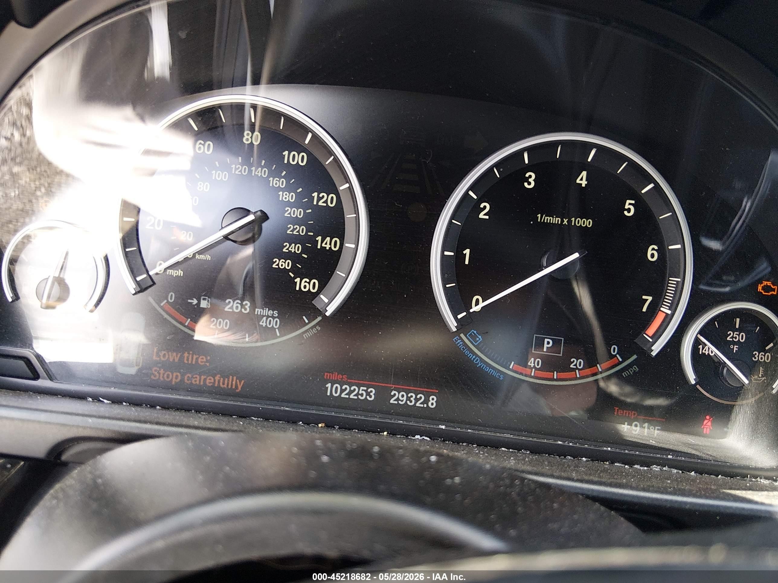 2013 Bmw 535i   Серый vin: WBAFR7C59DC828338