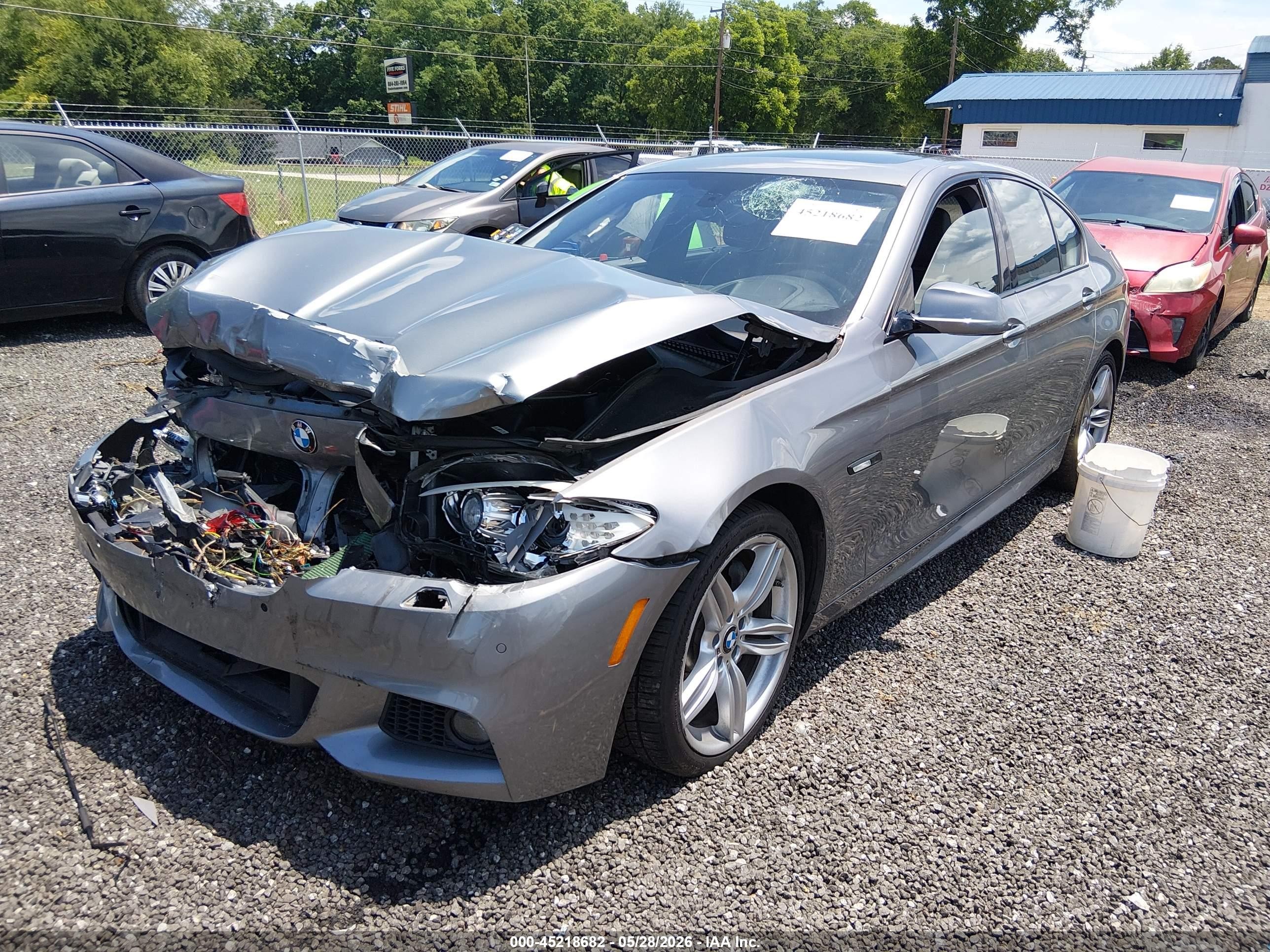 2013 Bmw 535i   Серый vin: WBAFR7C59DC828338