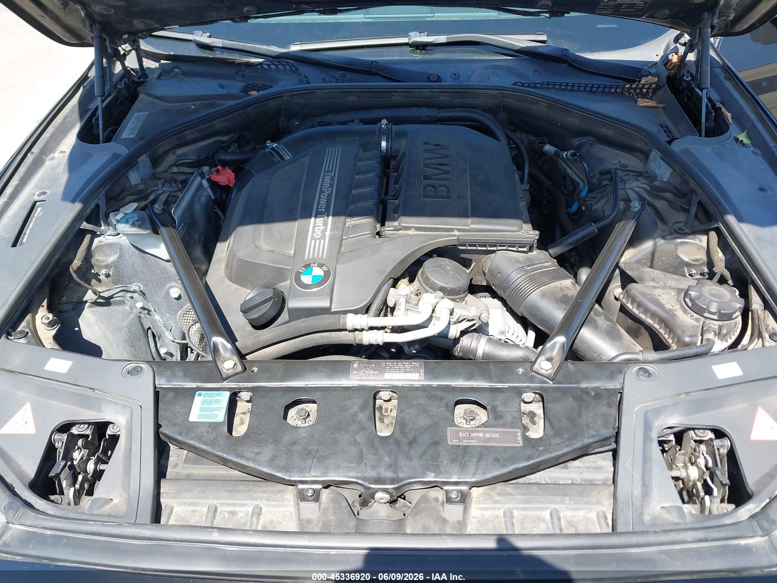 2011 Bmw 535i   Black vin: WBAFR7C5XBC266169