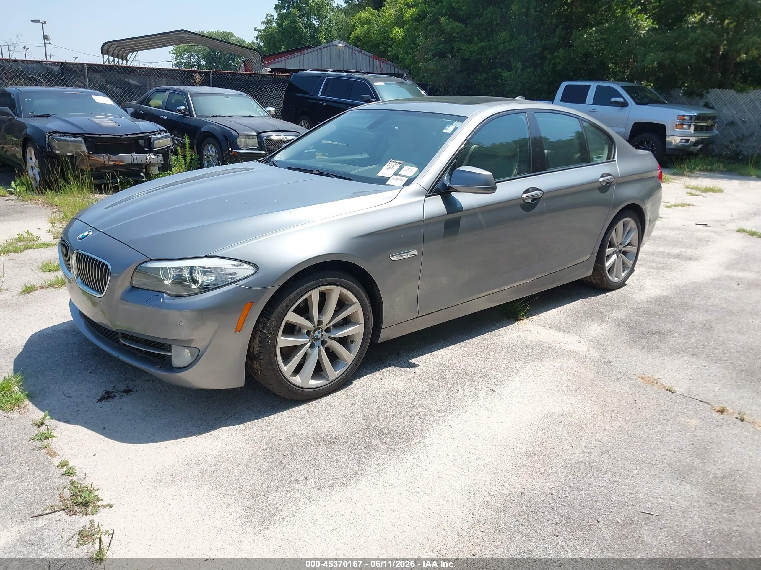 2011 Bmw 535i   Серебряный vin: WBAFR7C5XBC801338