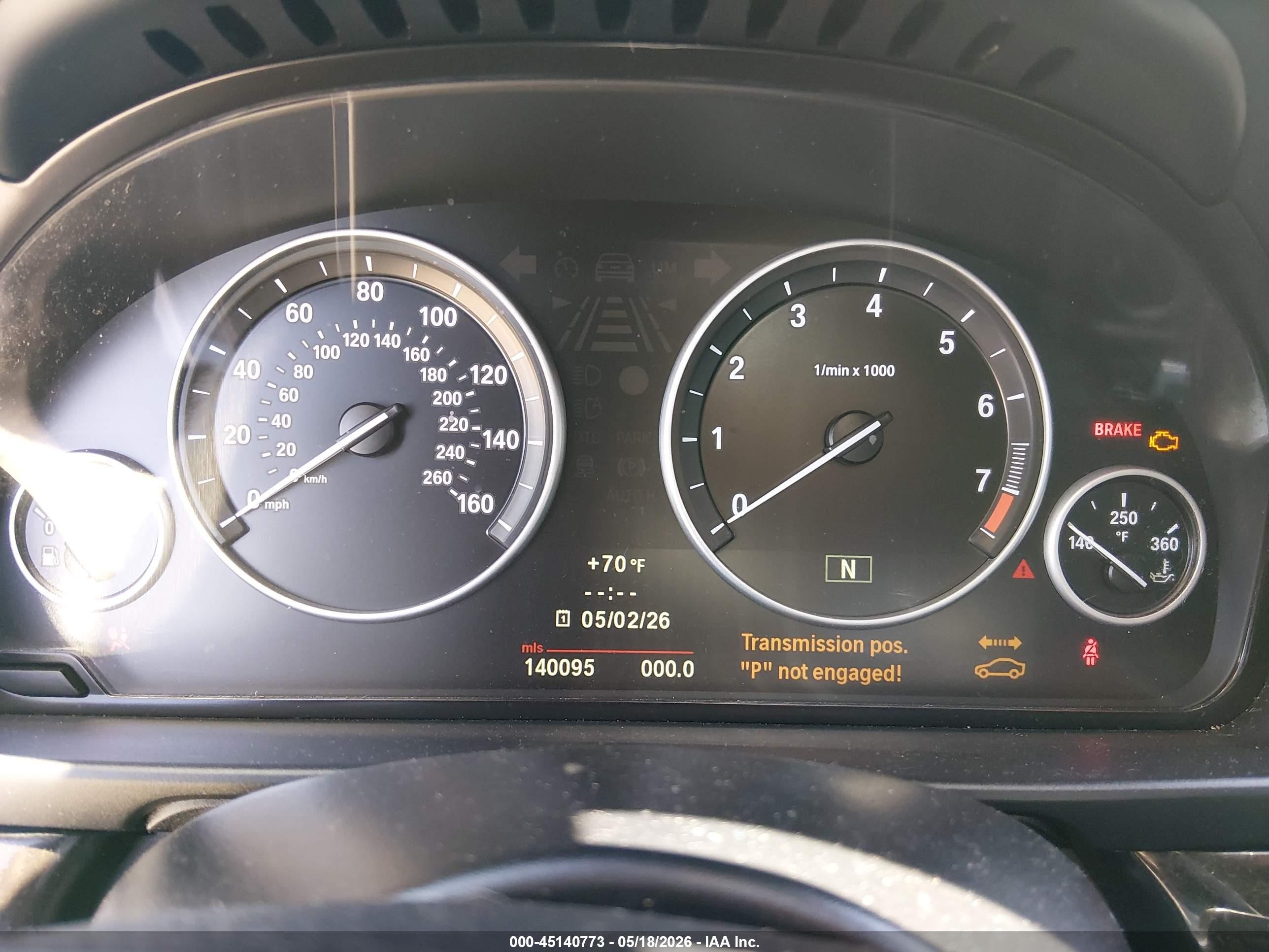 2011 Bmw 535i   Серый vin: WBAFR7C5XBC802912
