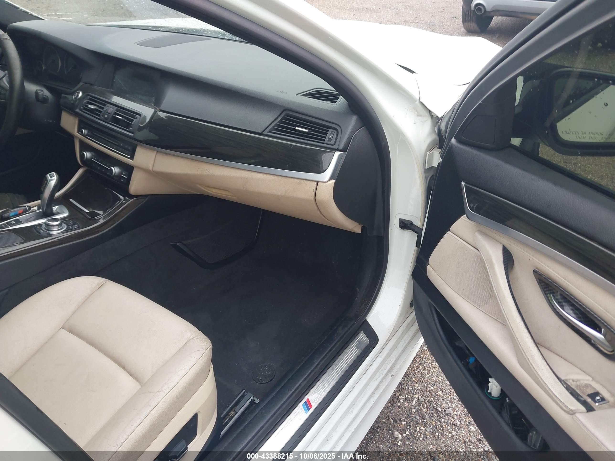 2013 Bmw 535i   White vin: WBAFR7C5XDC820376