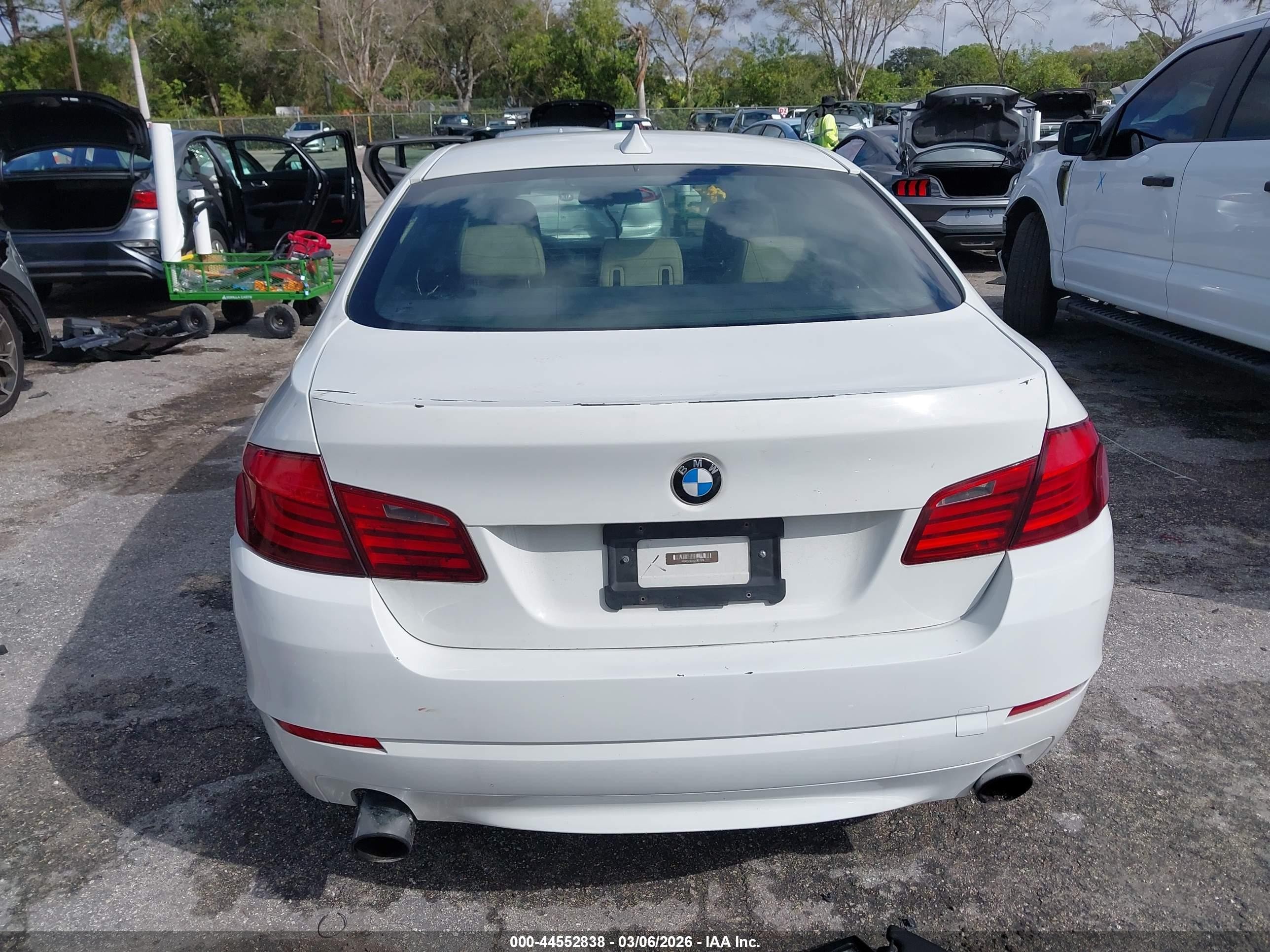 2013 Bmw 535i   White vin: WBAFR7C5XDC820376