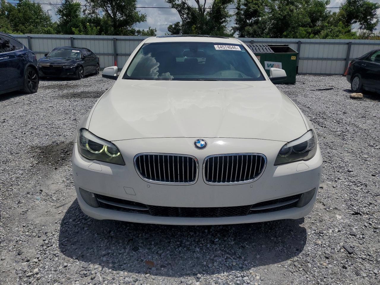 2013 Bmw 535 I White vin: WBAFR7C5XDC823293