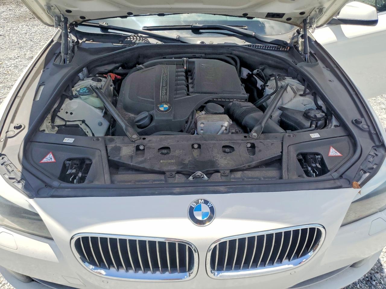 2013 Bmw 535 I White vin: WBAFR7C5XDC823293