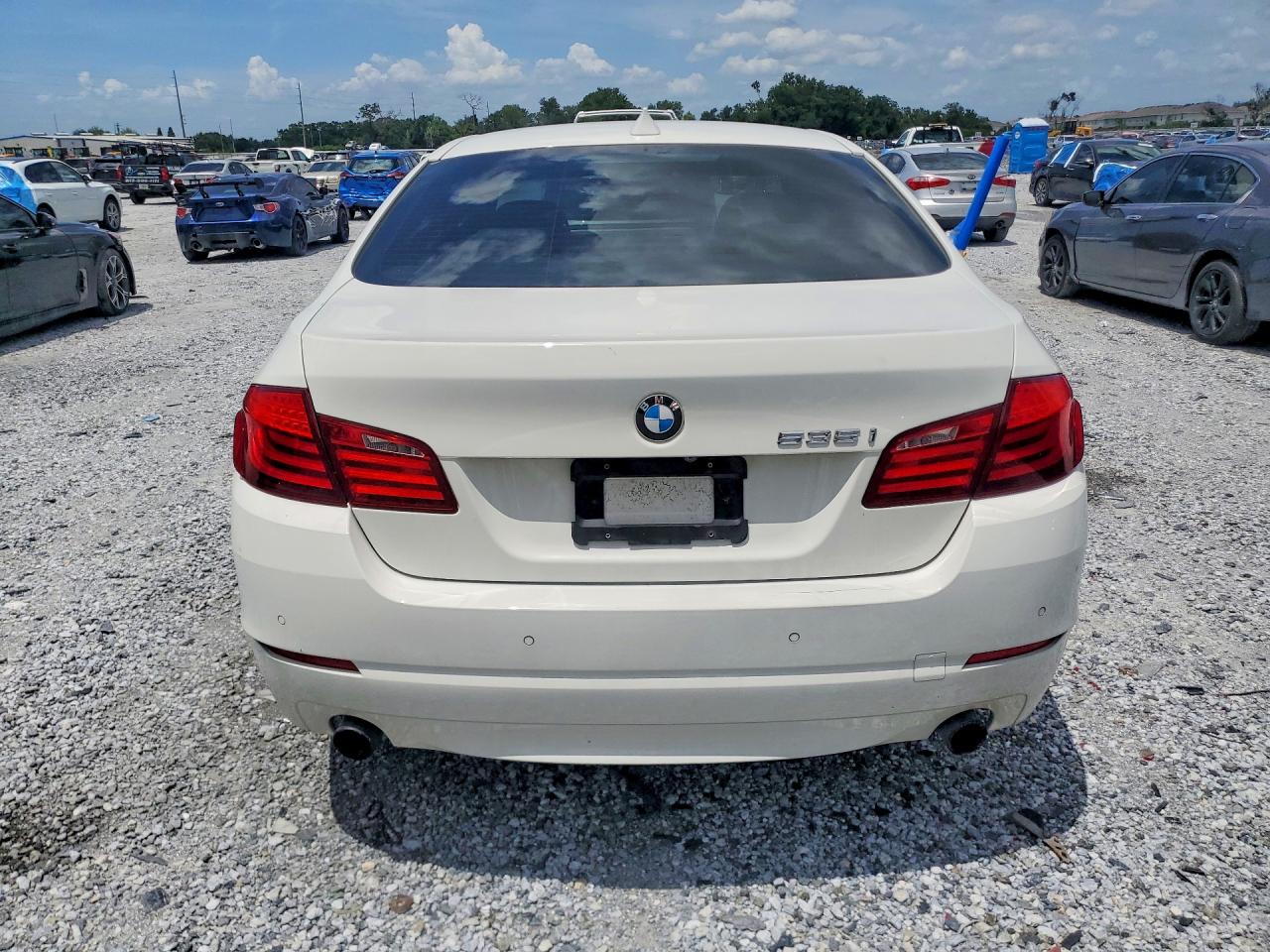 2013 Bmw 535 I White vin: WBAFR7C5XDC823293