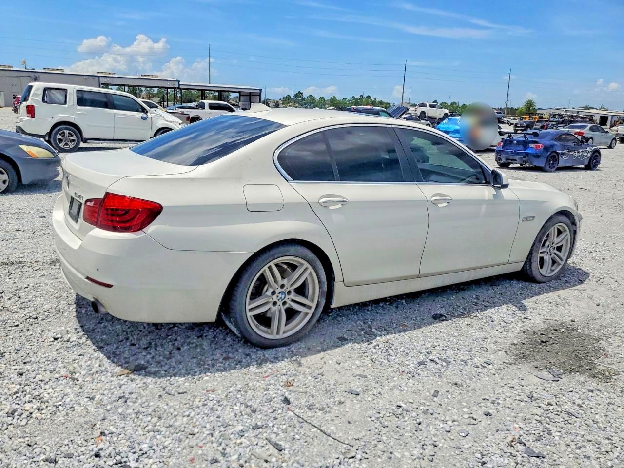 2013 Bmw 535 I White vin: WBAFR7C5XDC823293