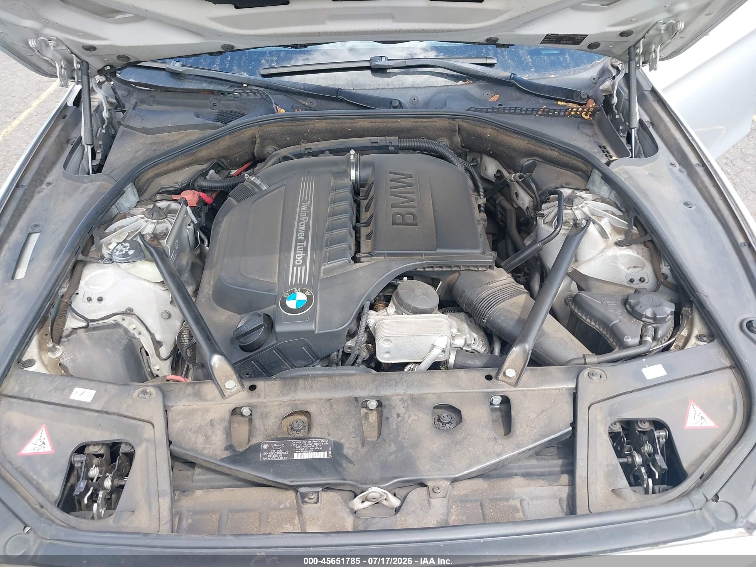 2013 Bmw 535i   Silver vin: WBAFR7C5XDC824069