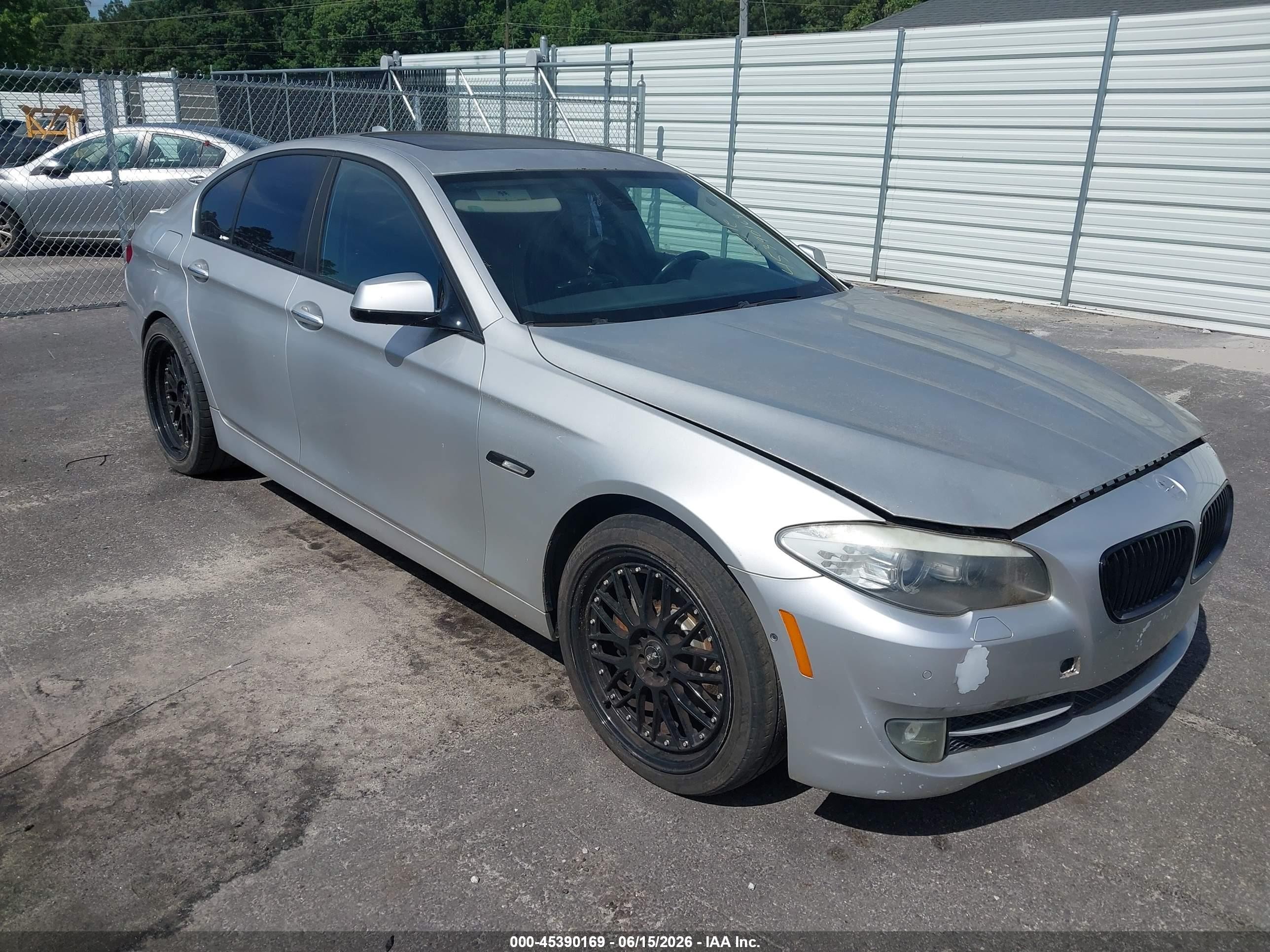 2011 Bmw 550i   Silver vin: WBAFR9C50BC270551