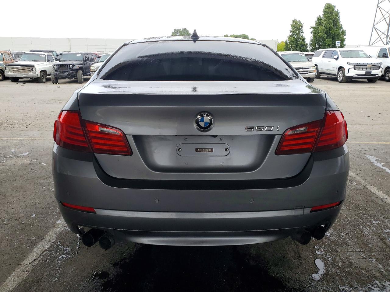 2012 Bmw 550 I Gray vin: WBAFR9C50CDV58582