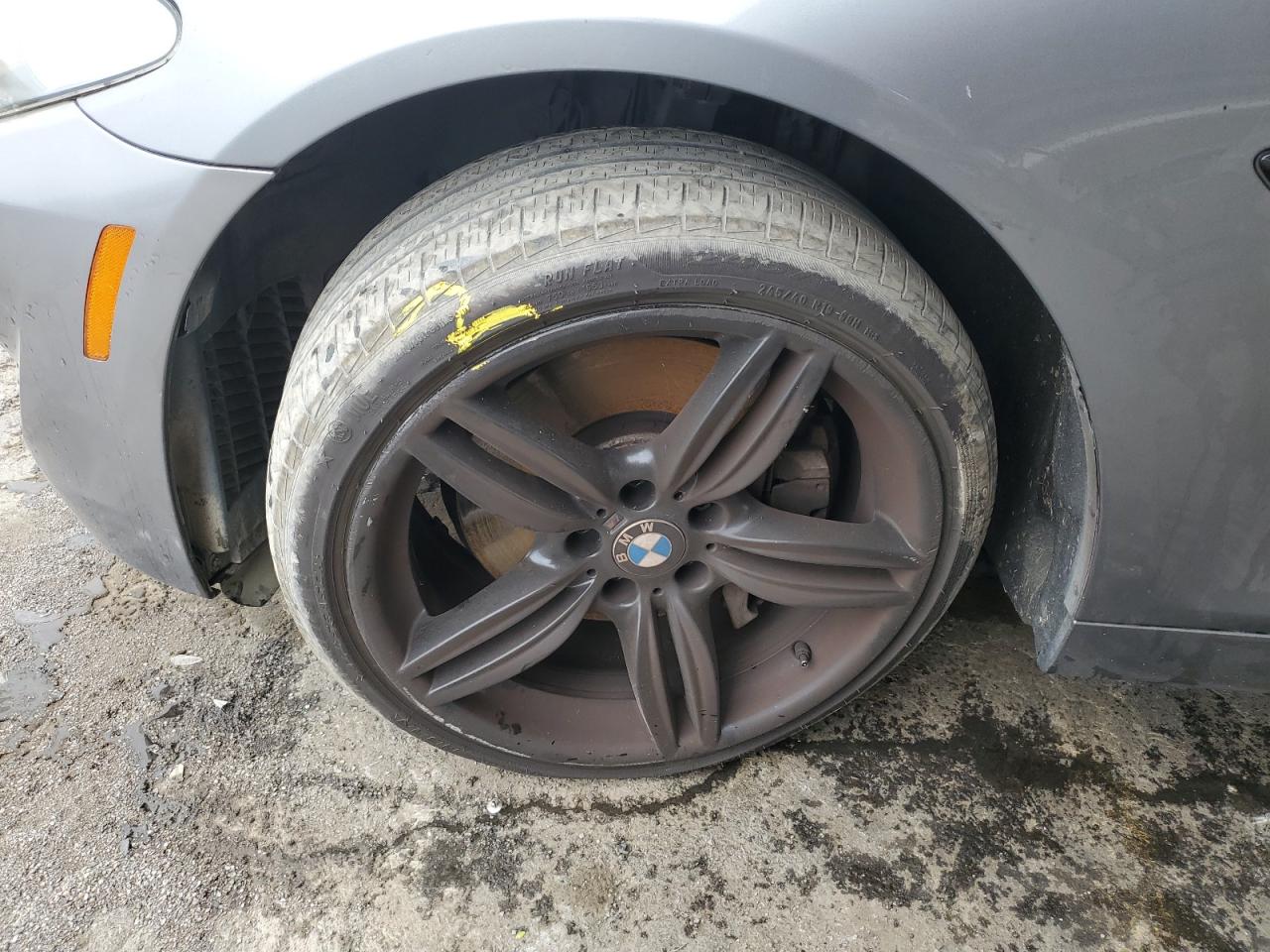 2012 Bmw 550 I Gray vin: WBAFR9C50CDV58582 Damage: Left Front Wheel, Curb Rash, 1 To 2 Inches