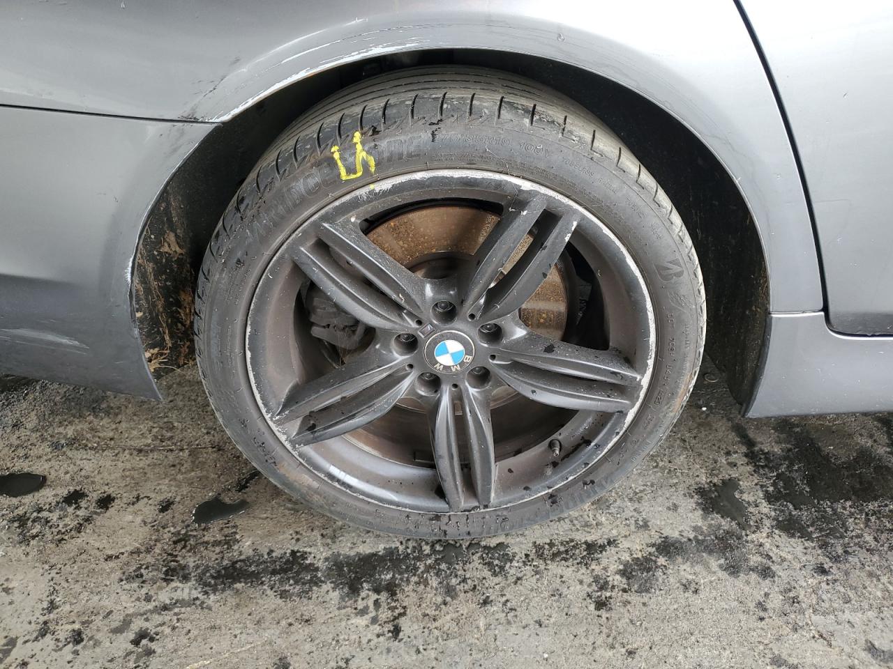 2012 Bmw 550 I Gray vin: WBAFR9C50CDV58582 Damage: Right Rear Wheel, Curb Rash, > 12 Inches
