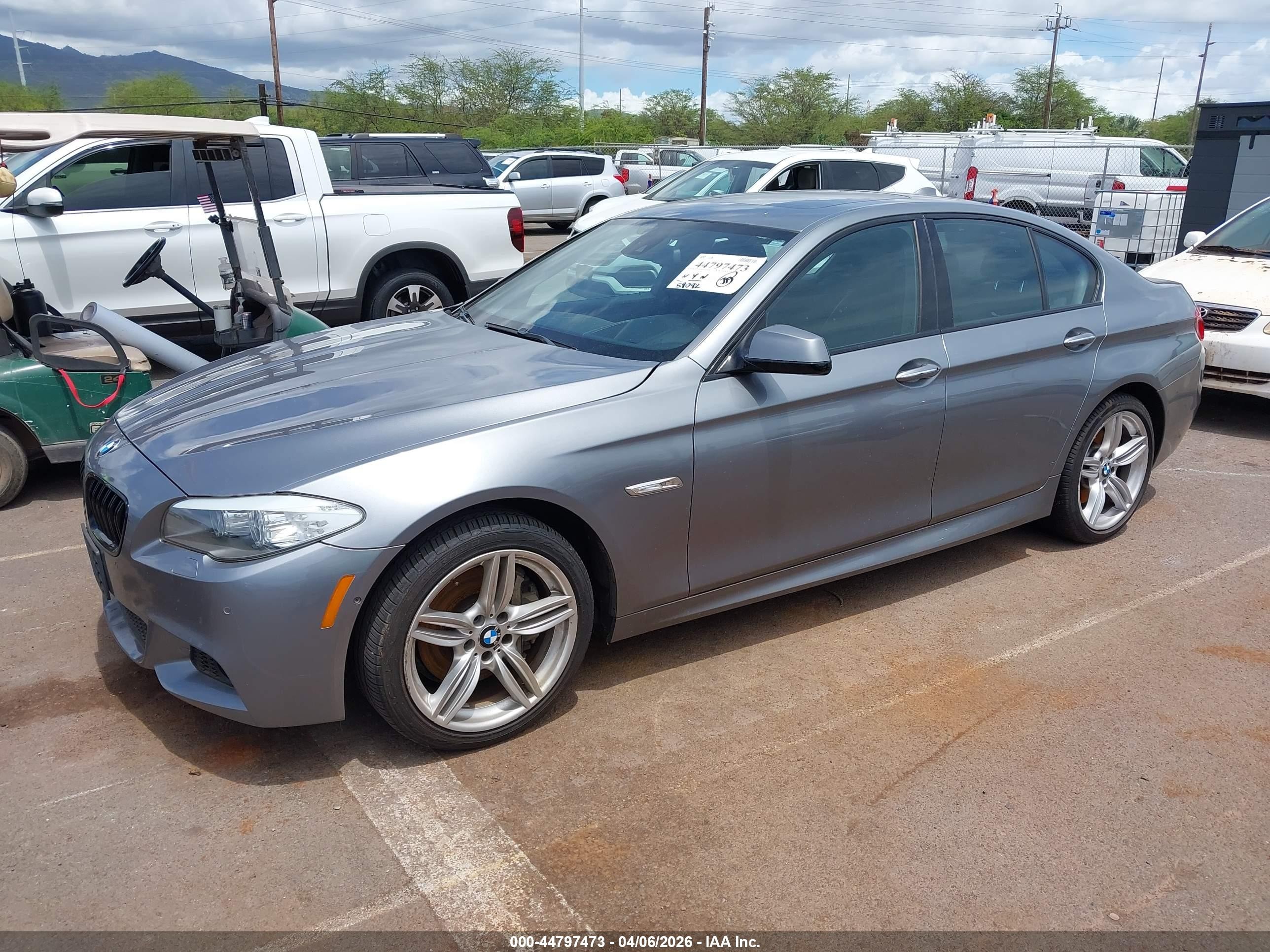 2012 Bmw 550i   Gray vin: WBAFR9C50CDV58677