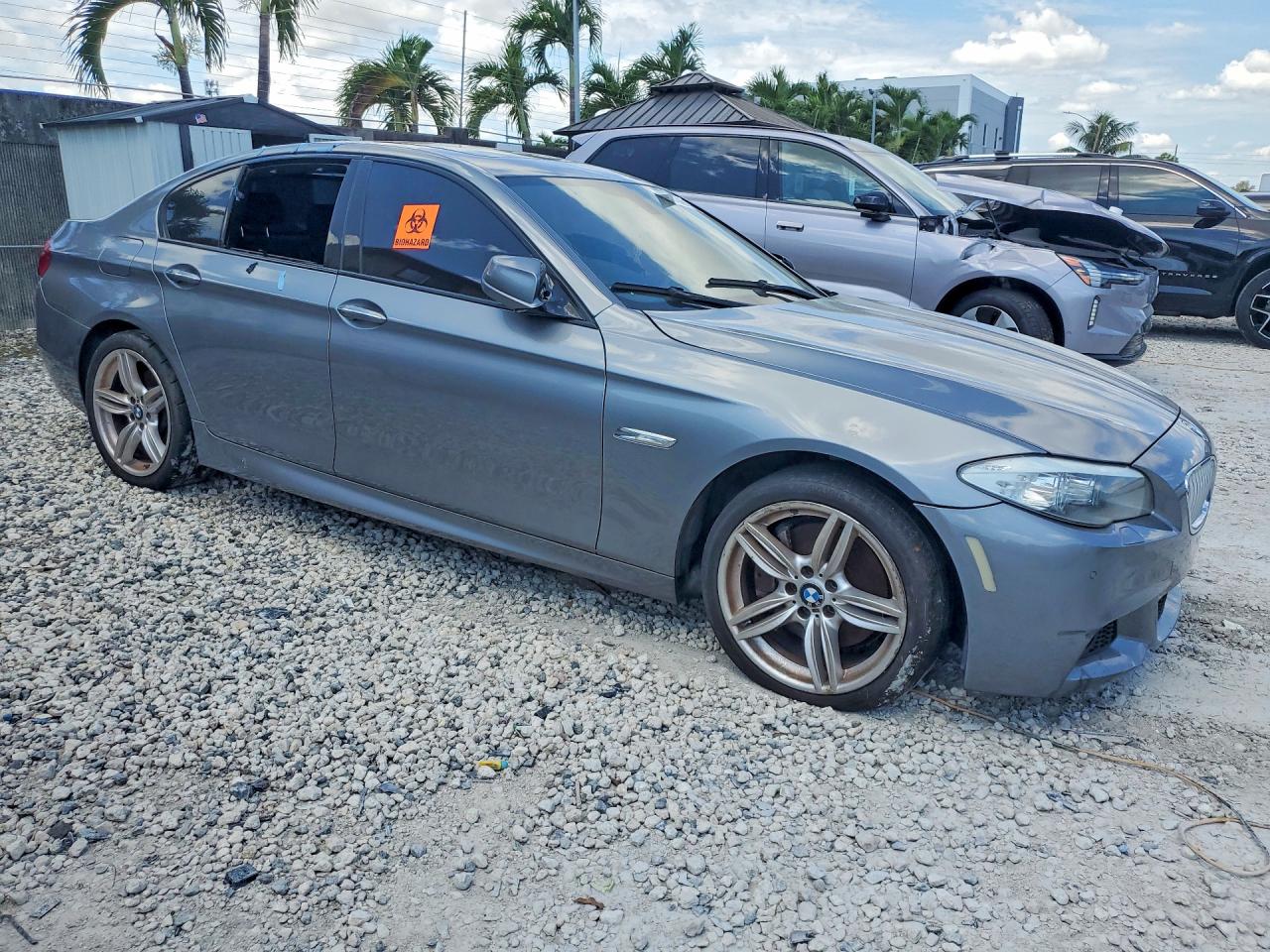 2013 Bmw 550 I Gray vin: WBAFR9C50DDX79875