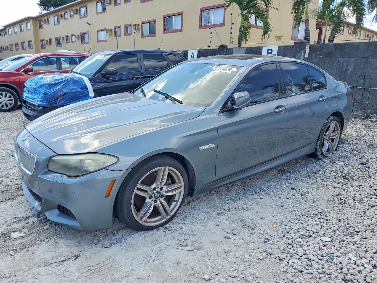 2013 Bmw 550 I Gray vin: WBAFR9C50DDX79875