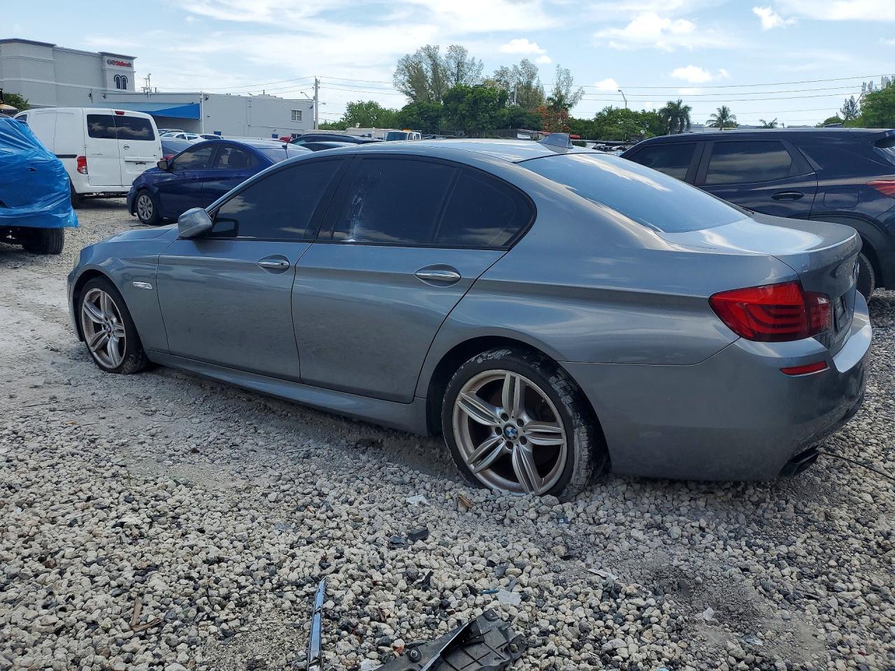 2013 Bmw 550 I Gray vin: WBAFR9C50DDX79875