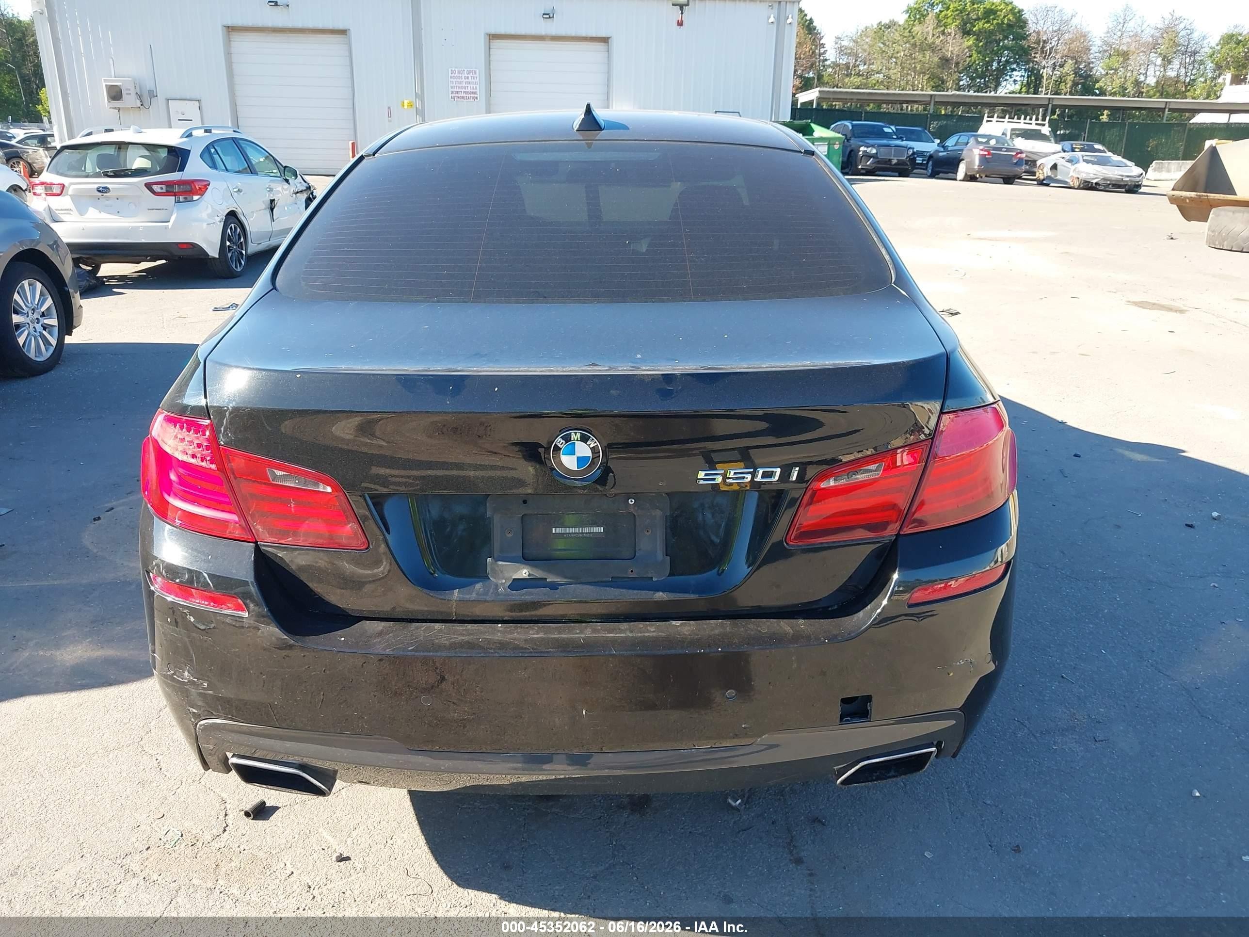 2011 Bmw 550i   Black vin: WBAFR9C51BC270249