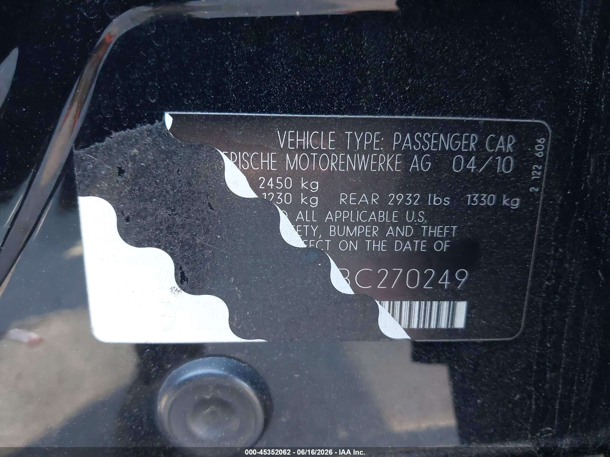 2011 Bmw 550i   Black vin: WBAFR9C51BC270249