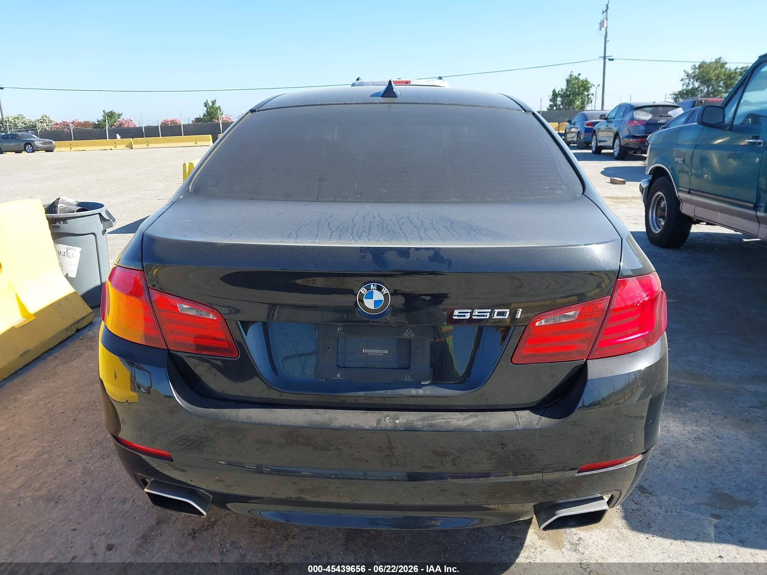 2012 Bmw 550i   Black vin: WBAFR9C51CDV58588