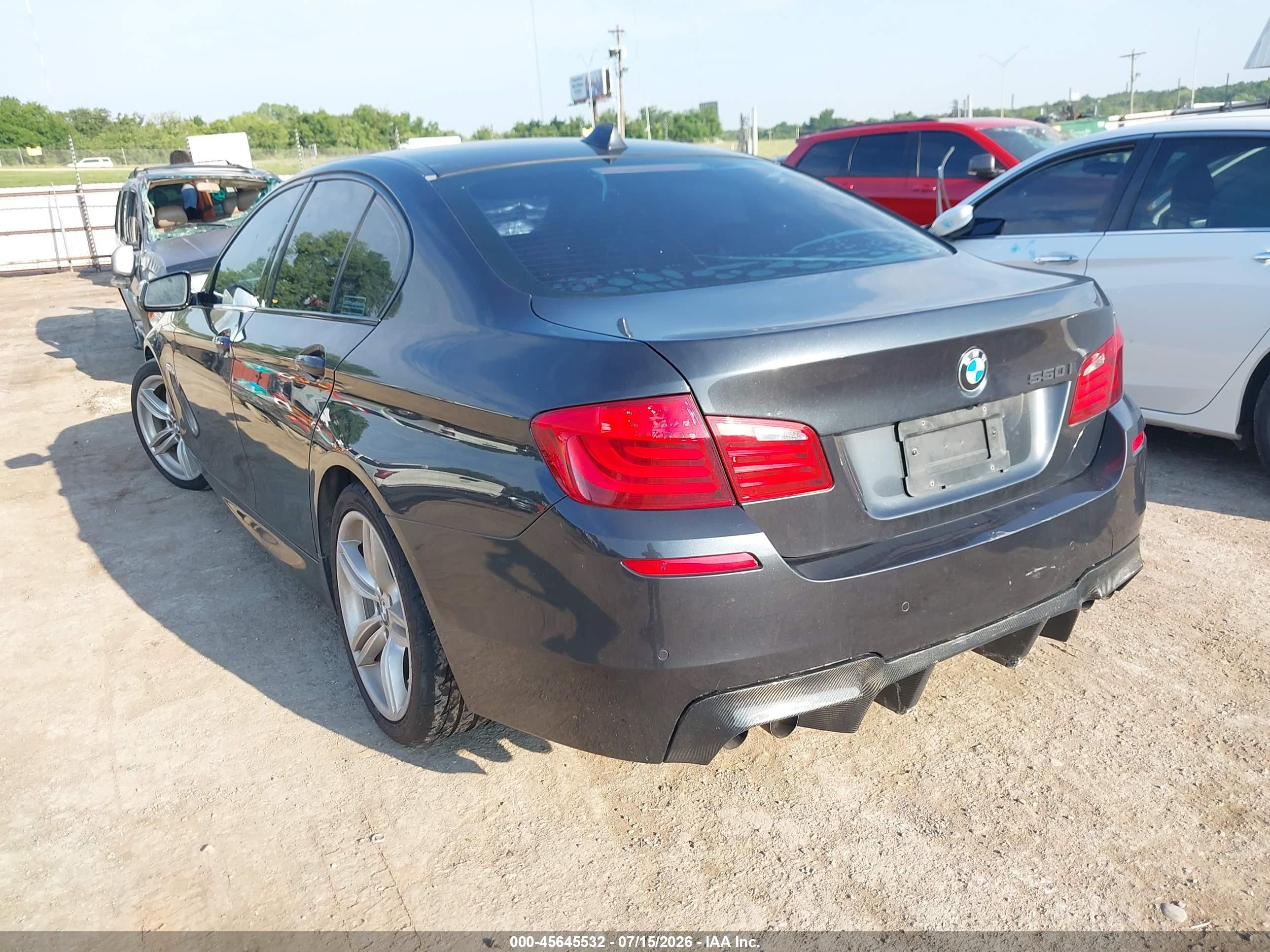 2013 Bmw 550i   Black vin: WBAFR9C51DD226863
