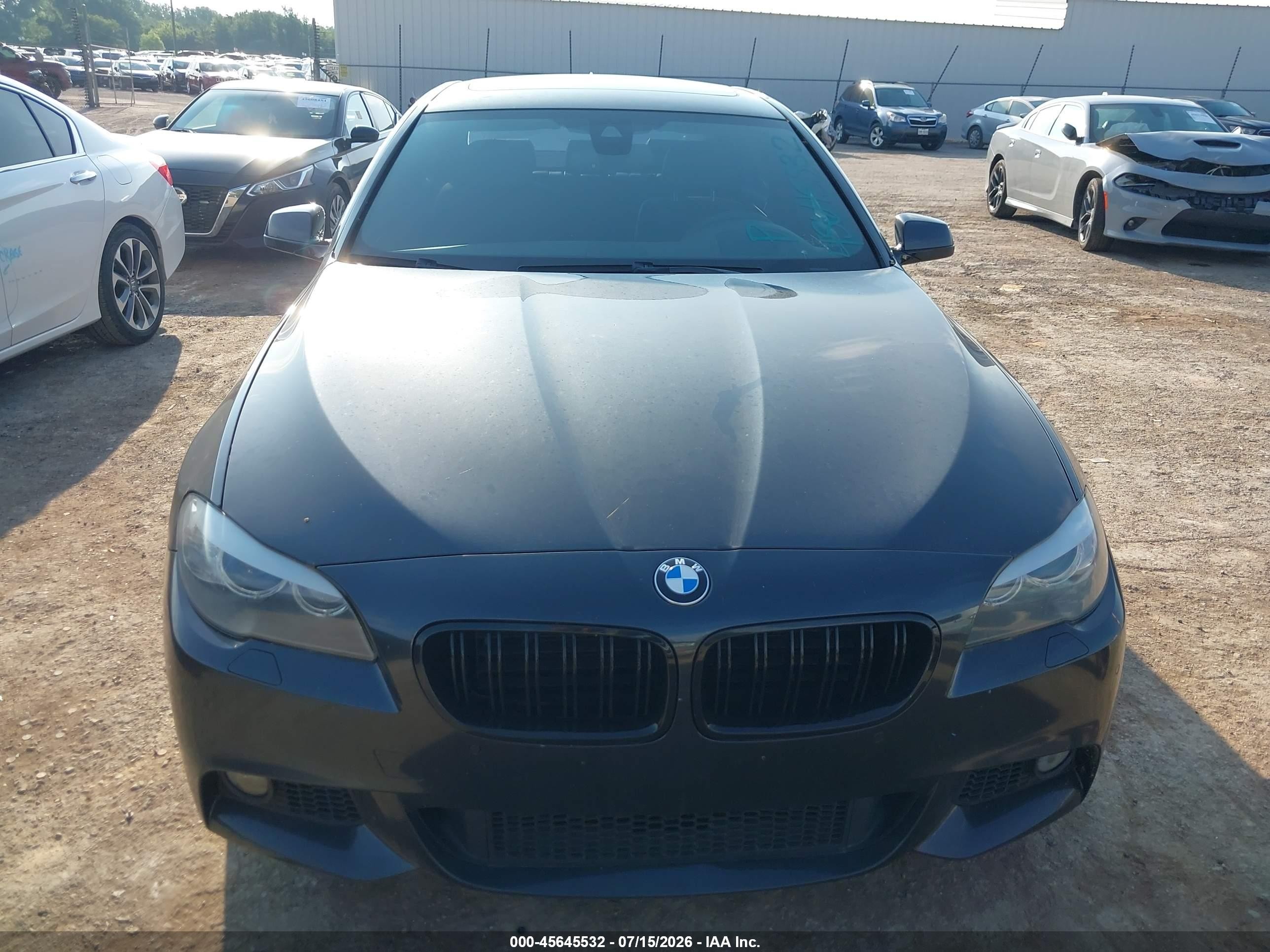2013 Bmw 550i   Black vin: WBAFR9C51DD226863