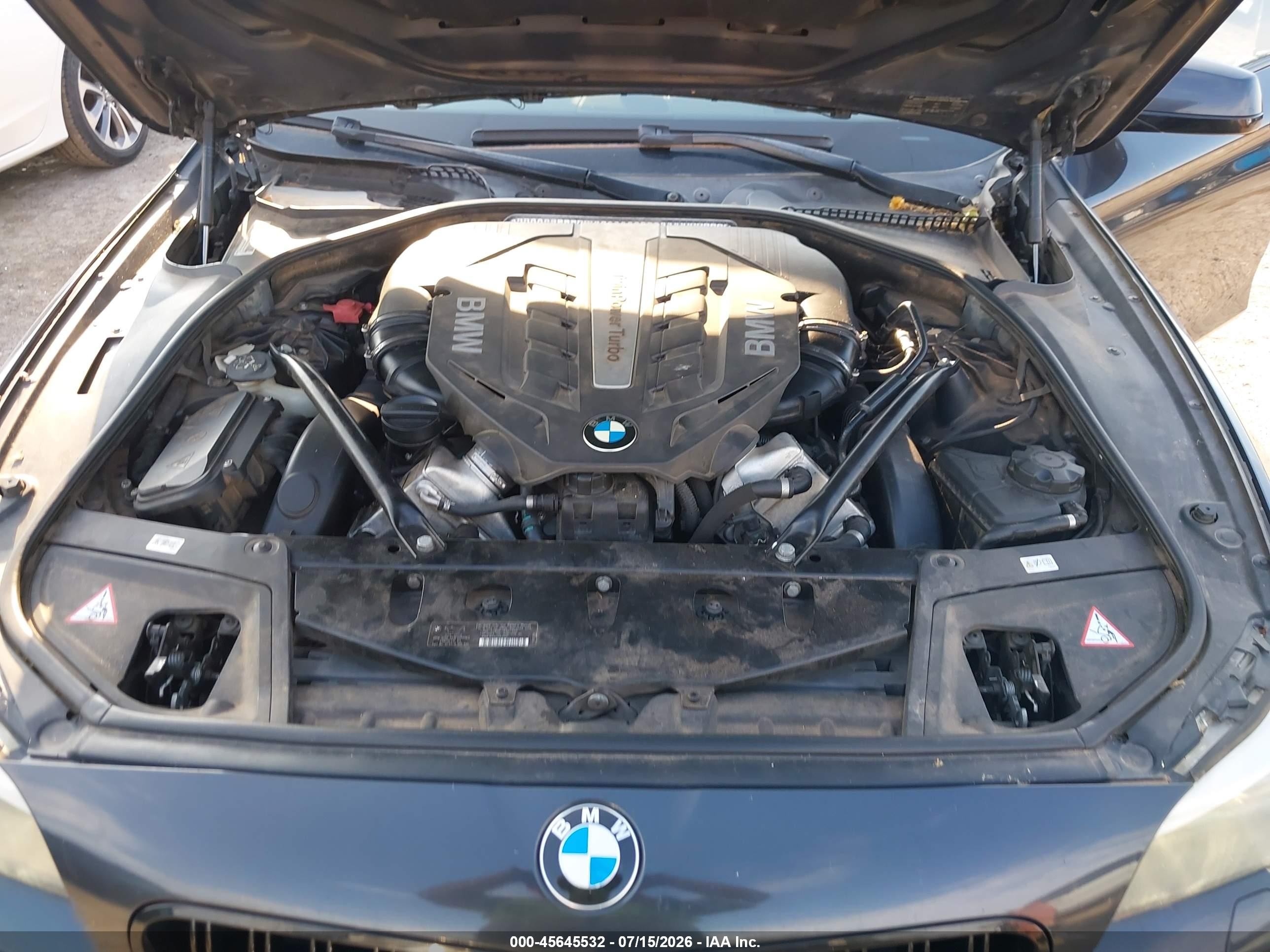2013 Bmw 550i   Black vin: WBAFR9C51DD226863