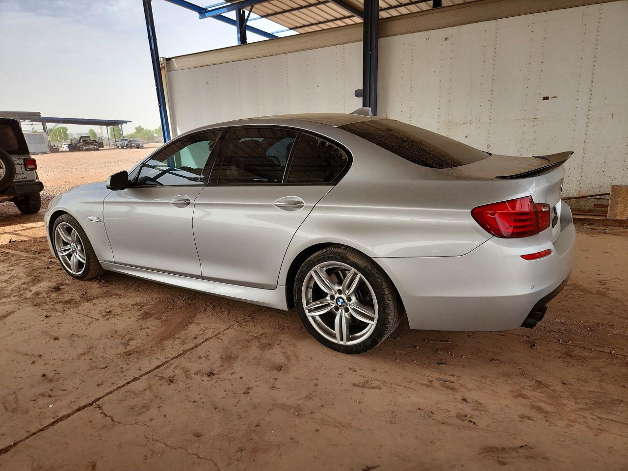 2013 Bmw 550 I Silver vin: WBAFR9C51DDX80274