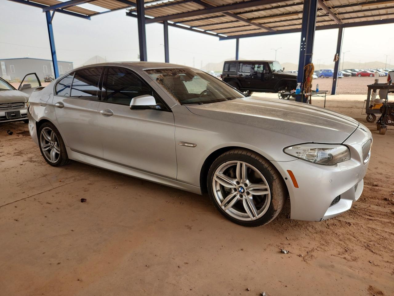 2013 Bmw 550 I Silver vin: WBAFR9C51DDX80274