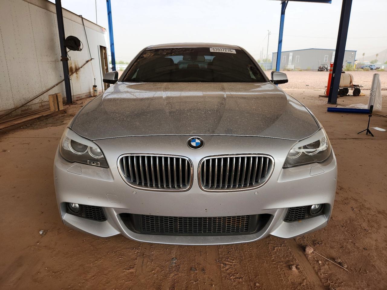 2013 Bmw 550 I Silver vin: WBAFR9C51DDX80274