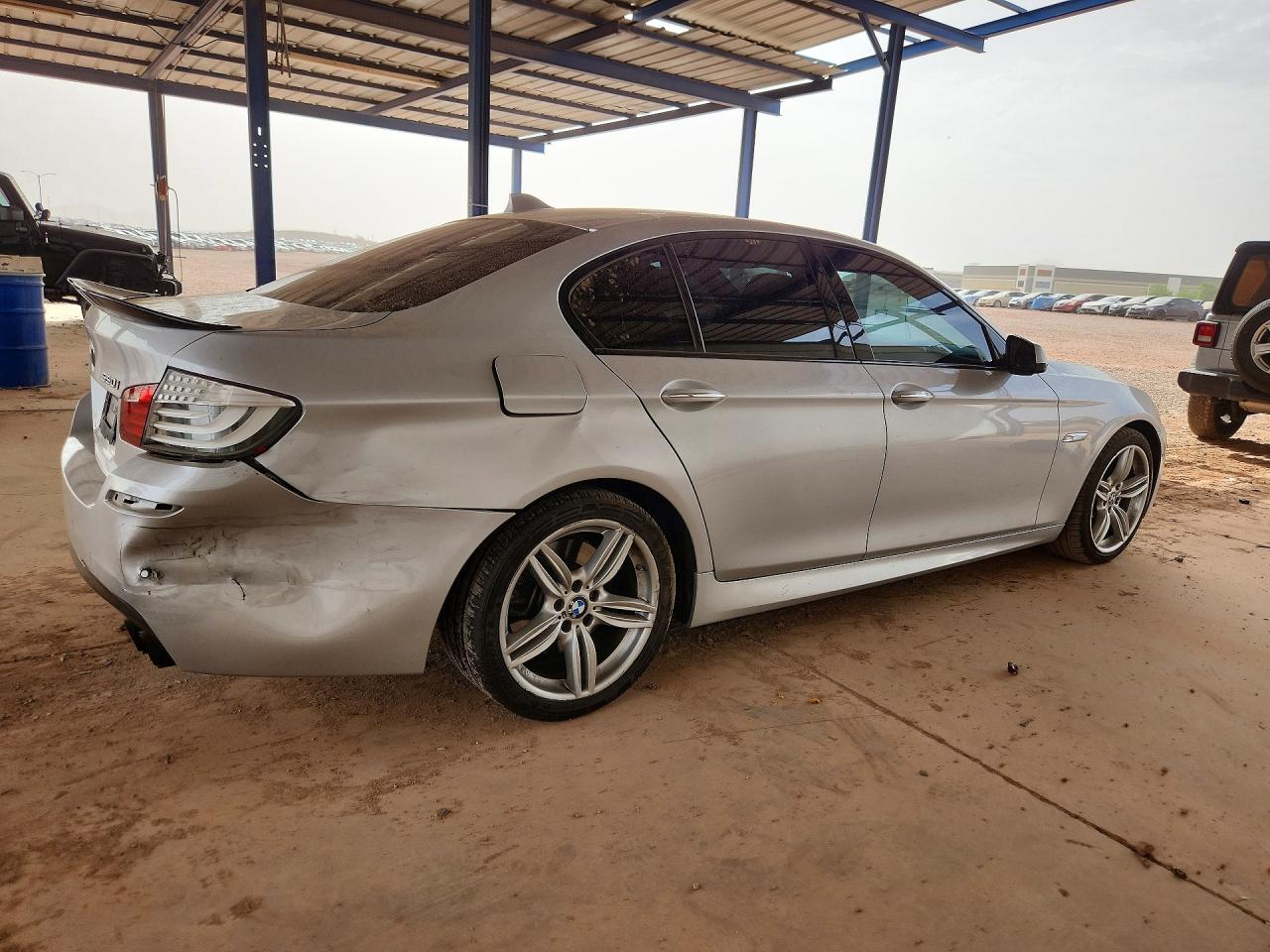 2013 Bmw 550 I Silver vin: WBAFR9C51DDX80274