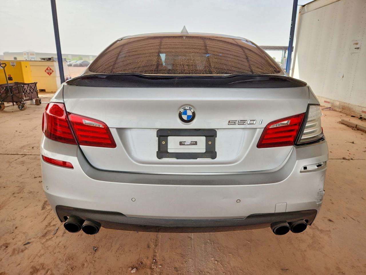2013 Bmw 550 I Silver vin: WBAFR9C51DDX80274