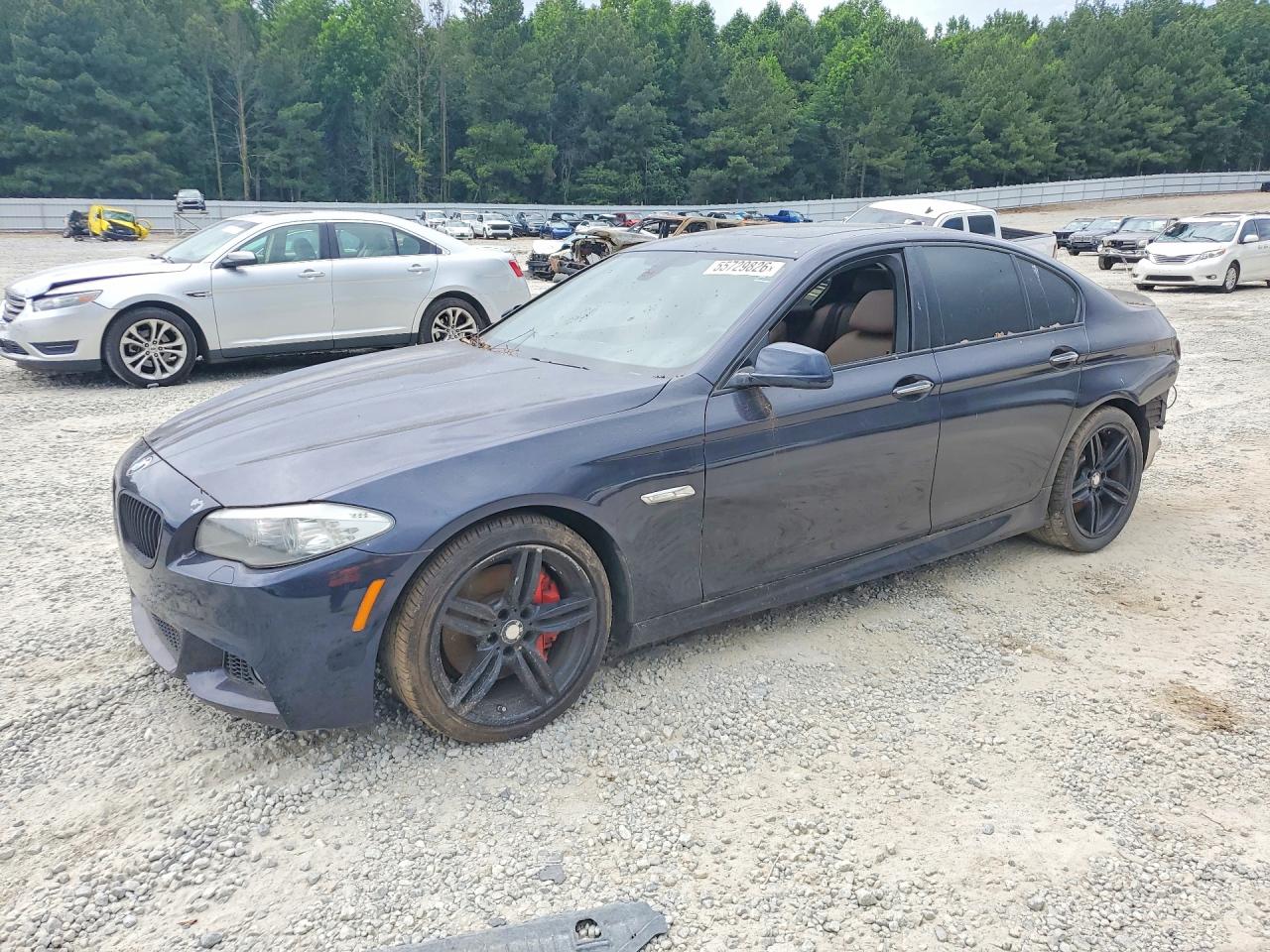 2013 Bmw 550 I Синий vin: WBAFR9C51DDX80629