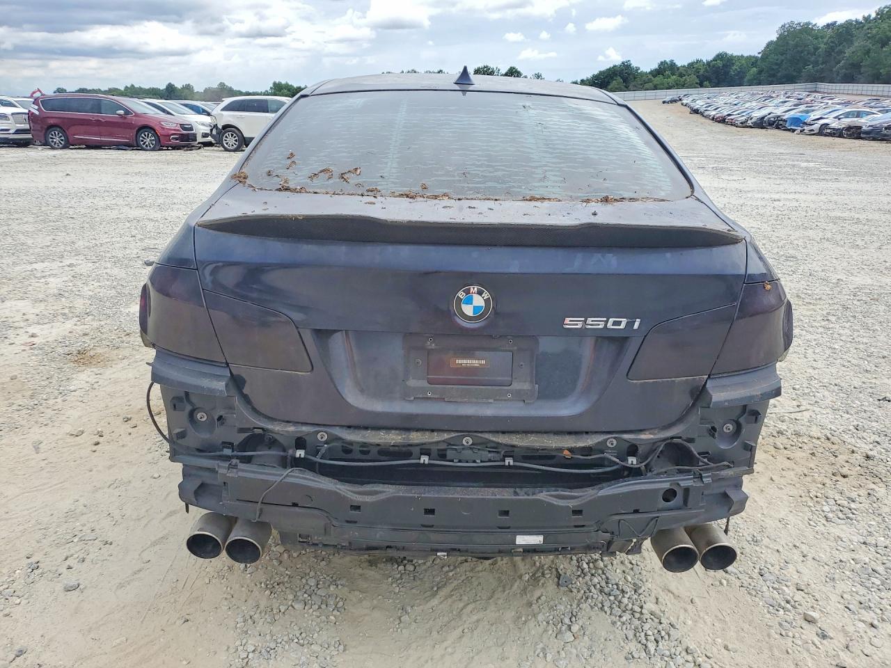 2013 Bmw 550 I Blue vin: WBAFR9C51DDX80629