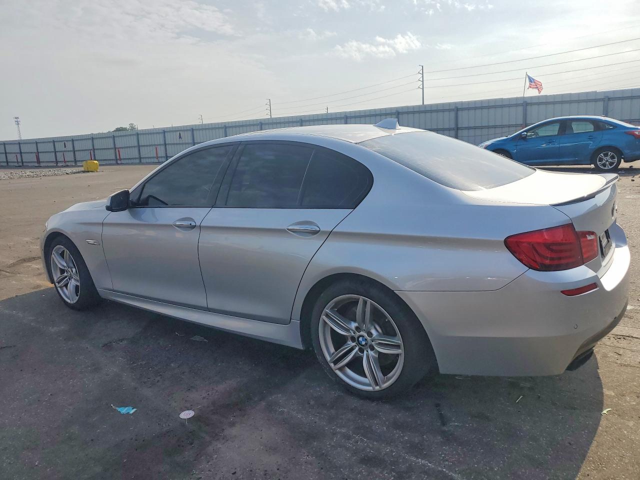 2013 Bmw 550 I Silver vin: WBAFR9C51DDX80663