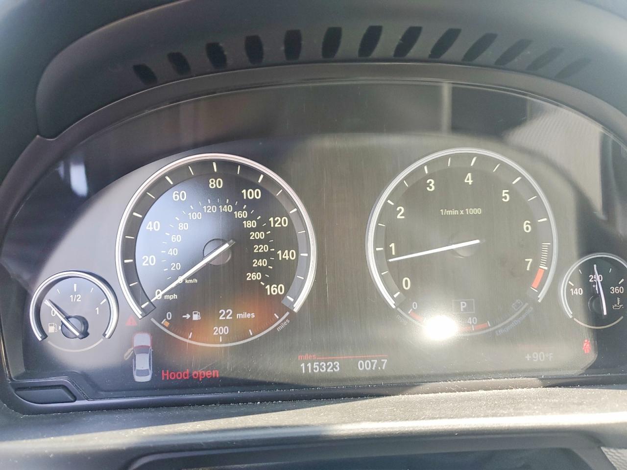2013 Bmw 550 I Silver vin: WBAFR9C51DDX80663