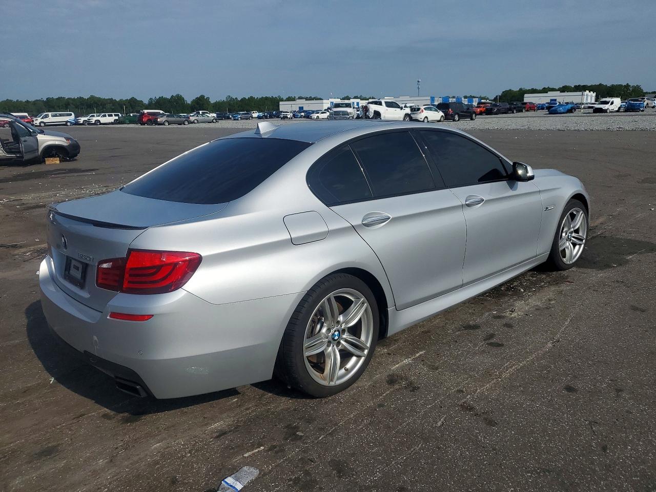 2013 Bmw 550 I Silver vin: WBAFR9C51DDX80663